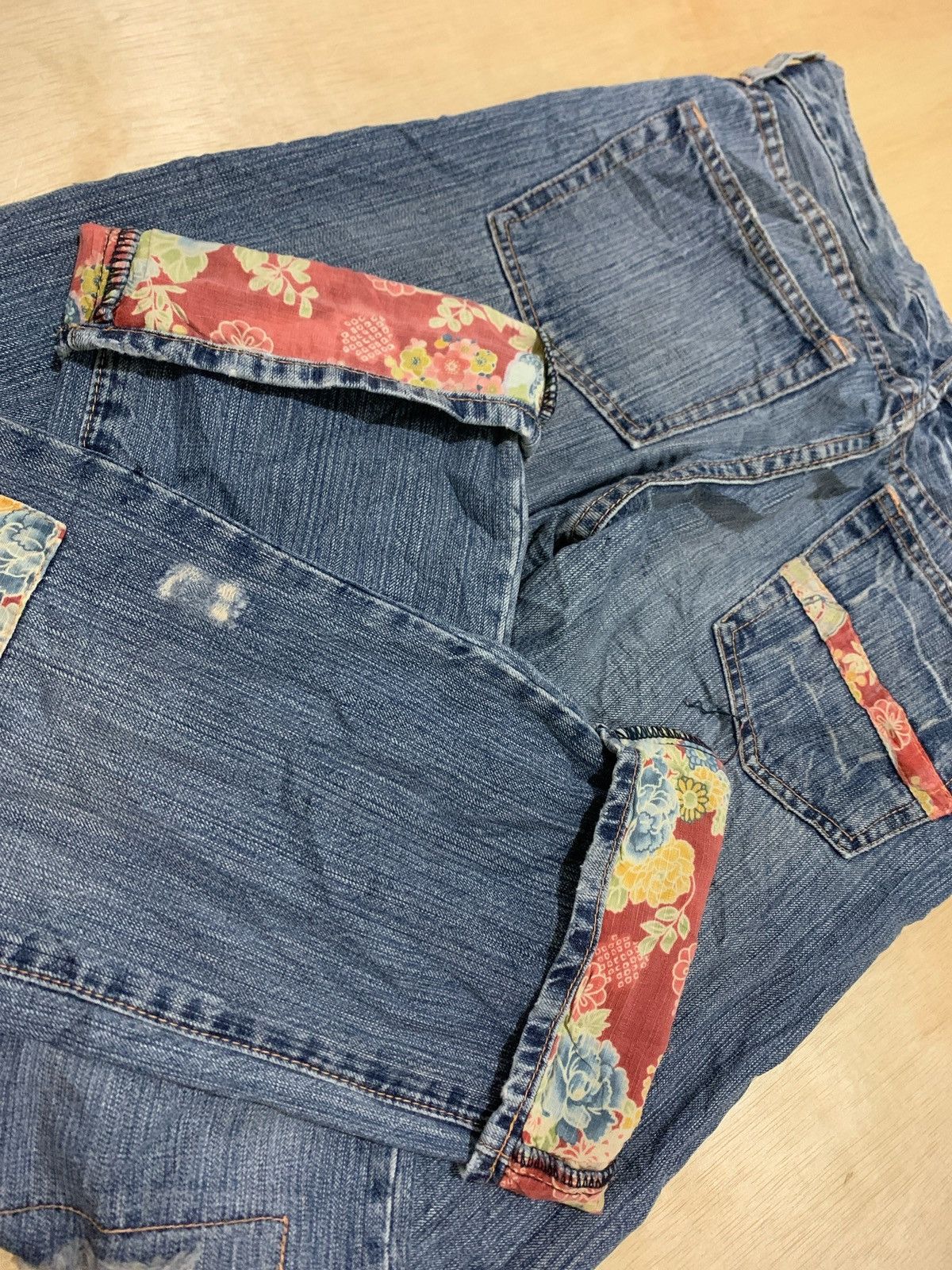 Hysteric Glamour × Japanese Brand Vintage Distressed Denim Takeo Kikuchi Denim Jeans Size US 32 / EU 48 - 7 Thumbnail