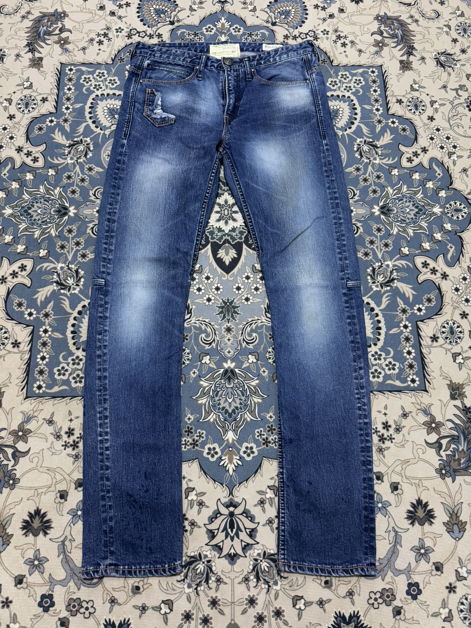 Japanese Brand × Jimmy Taverniti Jimmy Taverniti Blackie Studded Patchwork Jeans Size US 30 / EU 46 - 1 Thumbnail