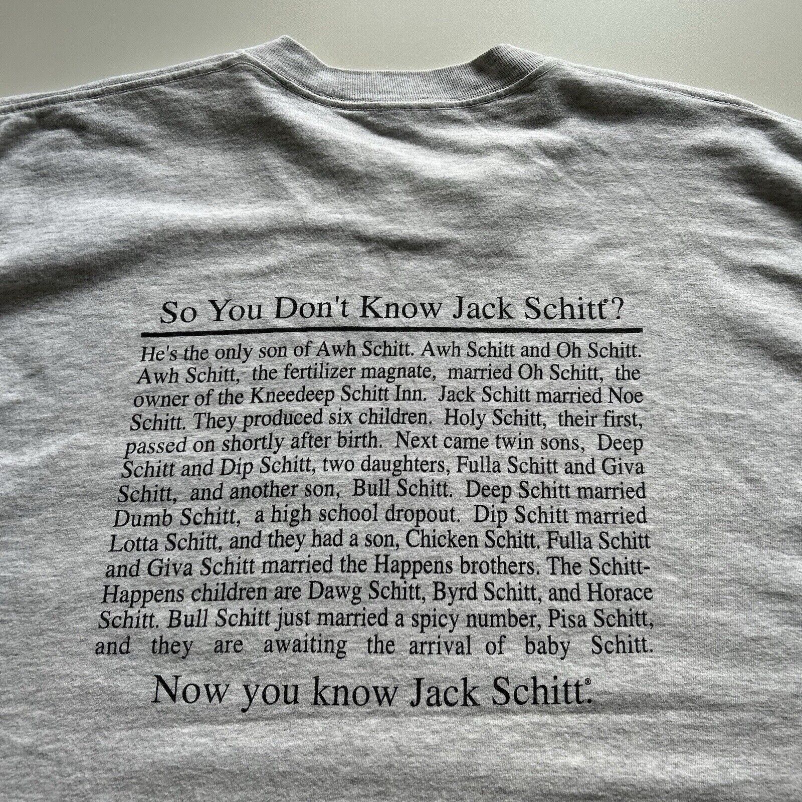Vintage Vintage Y2K I Know Jack Shit T Shirt XXL Funny Art Graphic Size US XXL / EU 58 / 5 - 3 Thumbnail