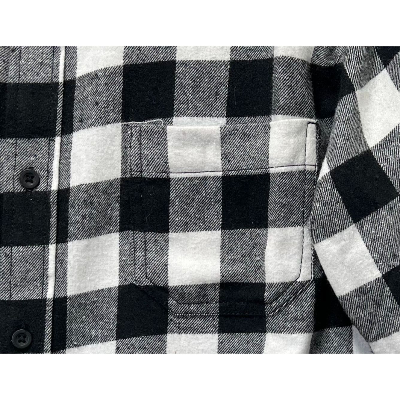 Other Corner Store Bodega - Men Long Sleeve Plaid Shirt - Black/Wh Size US S / EU 44-46 / 1 - 14 Thumbnail