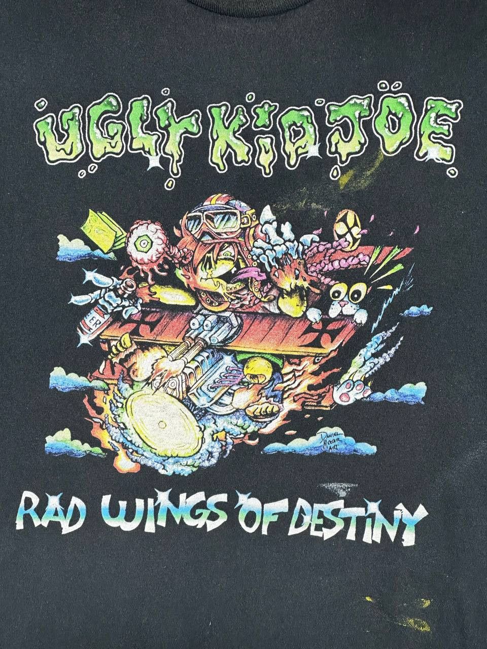 Band Tees Crazy VTG 90s Ugly Kid Joe Distressed Album Promo T Shirt Size US XL / EU 56 / 4 - 4 Thumbnail