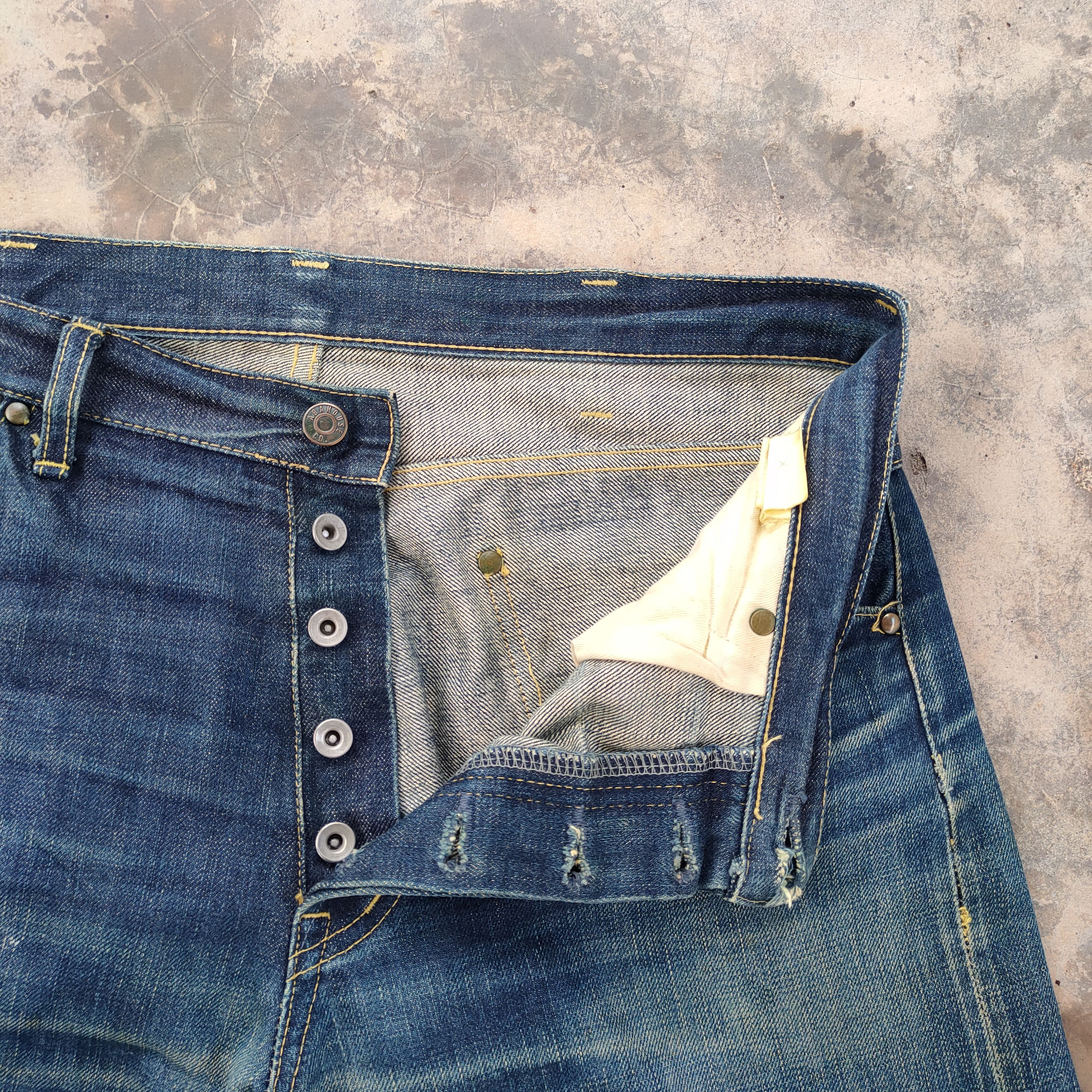 ABAHOUSE VINTAGE ABAHOUSE RUSTY SELVEGE FADED JEANS DENIM PANTS Size US 36 / EU 52 - 11 Thumbnail