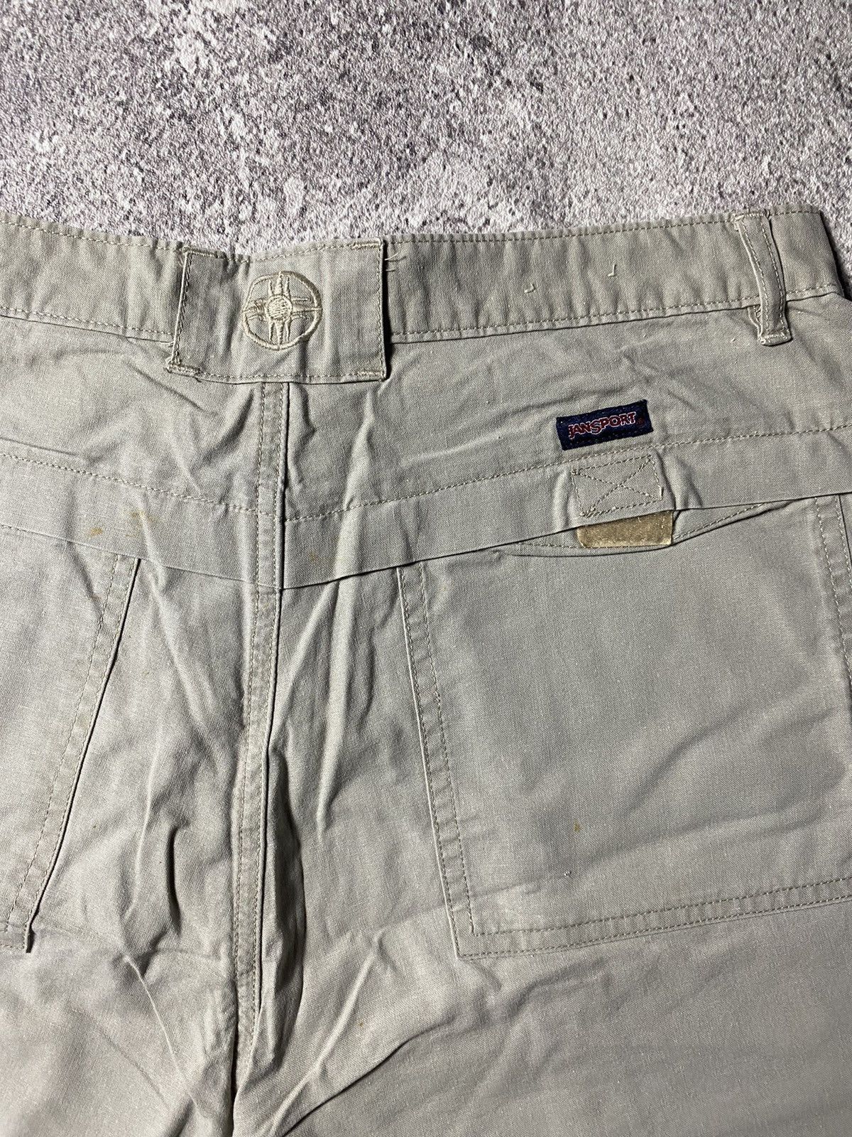 Jansport Vintage Safari Shorts Garment Dyed 90s Size US 31 - 8 Thumbnail