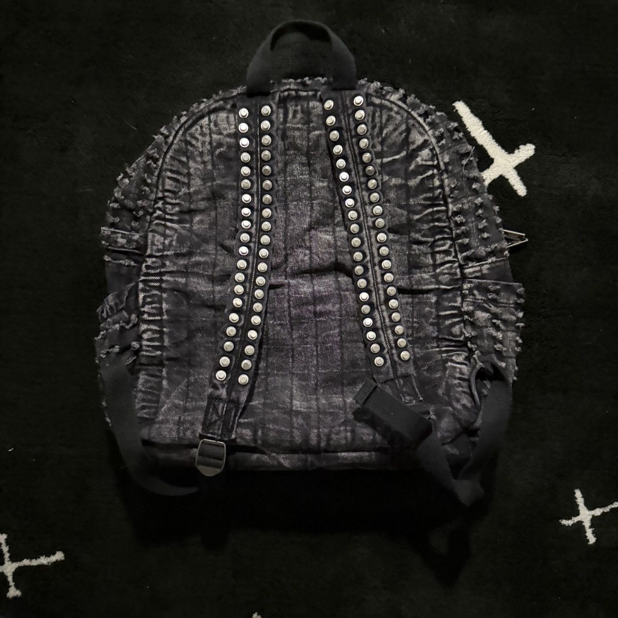 Reckless Scholars SS25 - Thrashed Denim Backpack Size ONE SIZE - 2 Thumbnail
