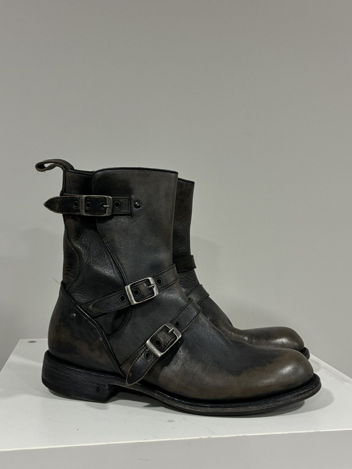 John Varvatos Engineer Moto Triple Buckle Boot 8.5 Size US 8.5 / EU 41-42 - 4 Thumbnail