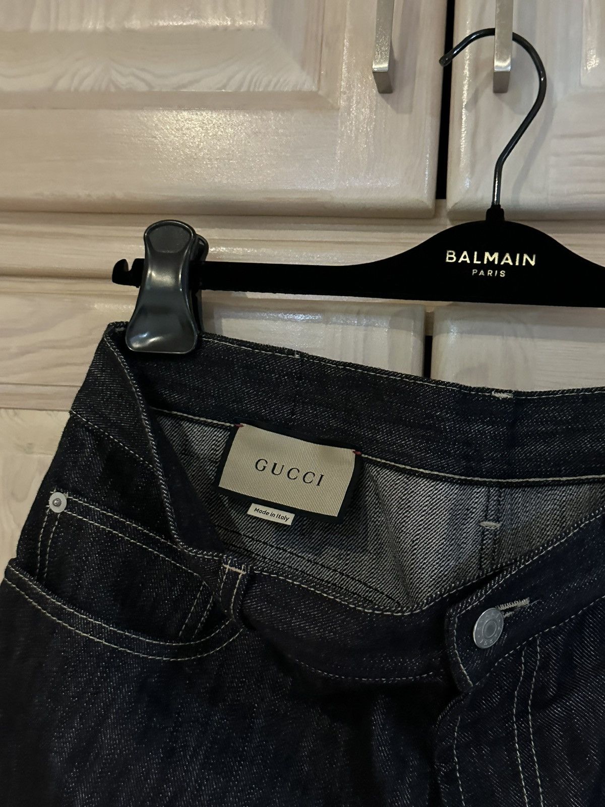 Gucci Gucci demna primavera denim jean shorts jorts Size US 34 / EU 50 - 8 Thumbnail