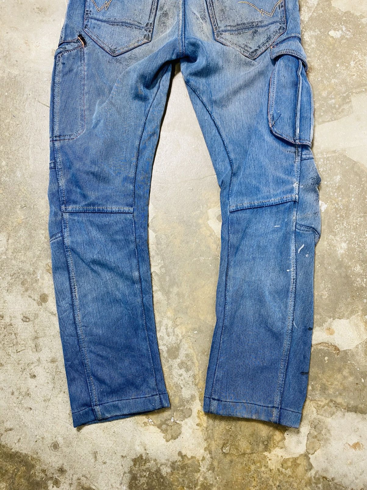 Japanese Brand Rare Fieldcore Strecthable Banana Curve Cargo Jeans Size US 30 / EU 46 - 9 Thumbnail