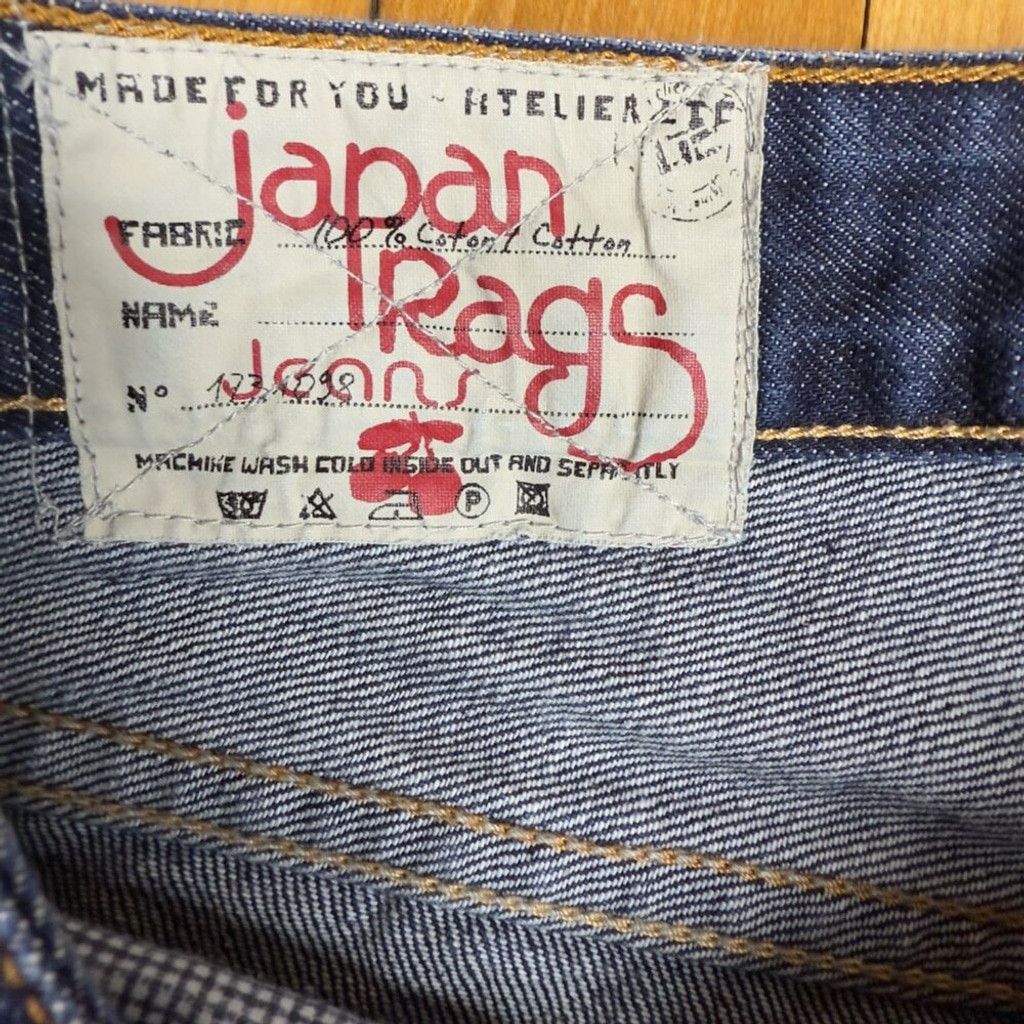 Japan Rags JAPAN RAGS Slim Straight Leg Classic Distressed Denim 28 33L Size US 28 / EU 44 - 1 Thumbnail