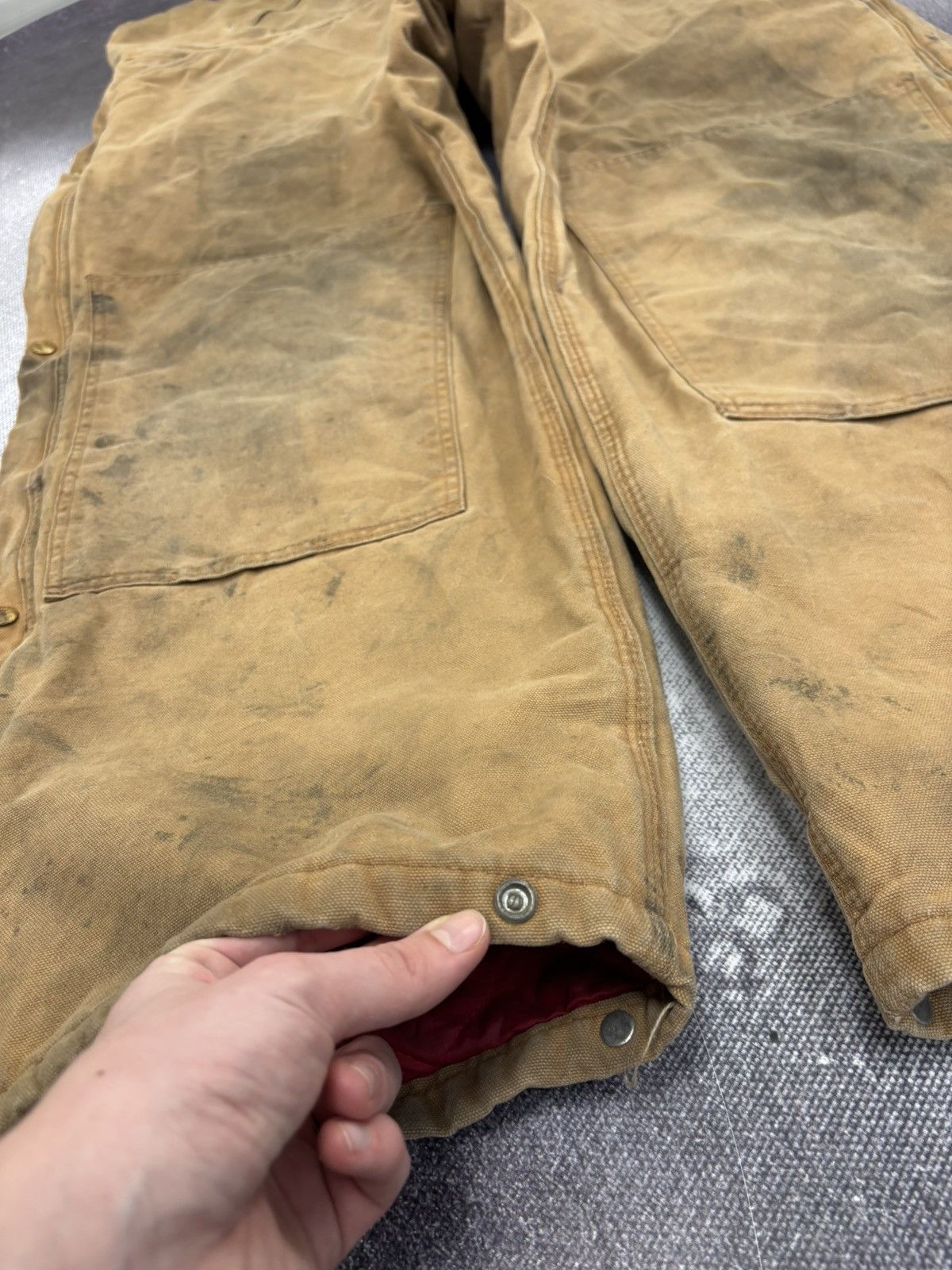 Carhartt Vintage Carhartt Bib Overalls R38 BRN Double Knee USA Made Size US 44 / EU 60 - 9 Thumbnail