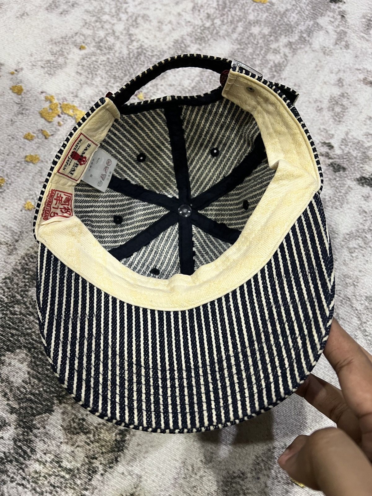 Samurai Jeans Samurai Hickory Stripe Hat 15th anniversary Size ONE SIZE - 9 Thumbnail