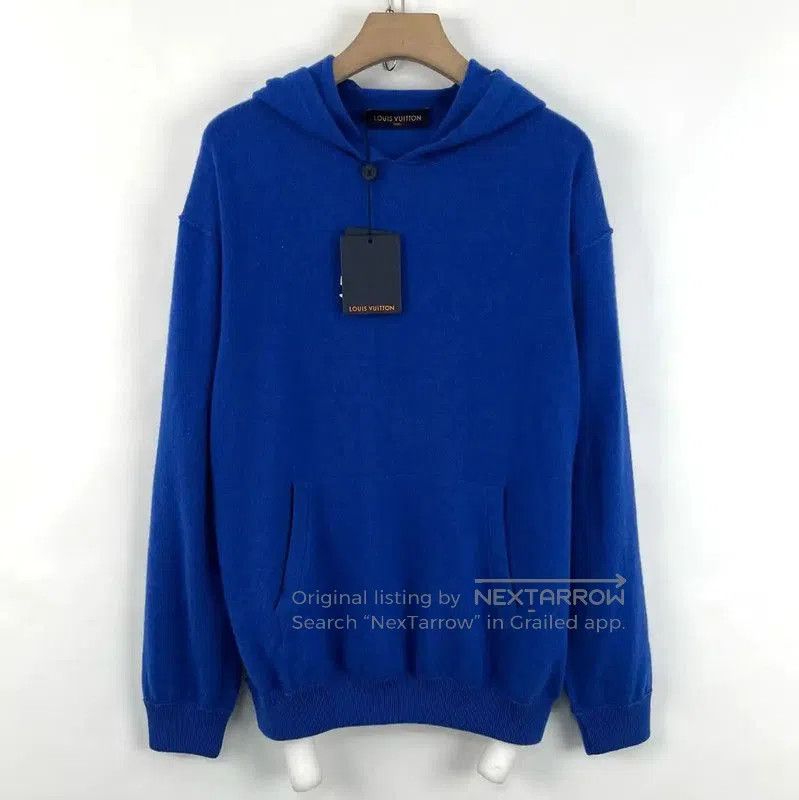 Louis Vuitton Louis Vuitton Blue Wool Long Sleeve Knit Sweater . Size US XL / EU 56 / 4 - 1 Thumbnail