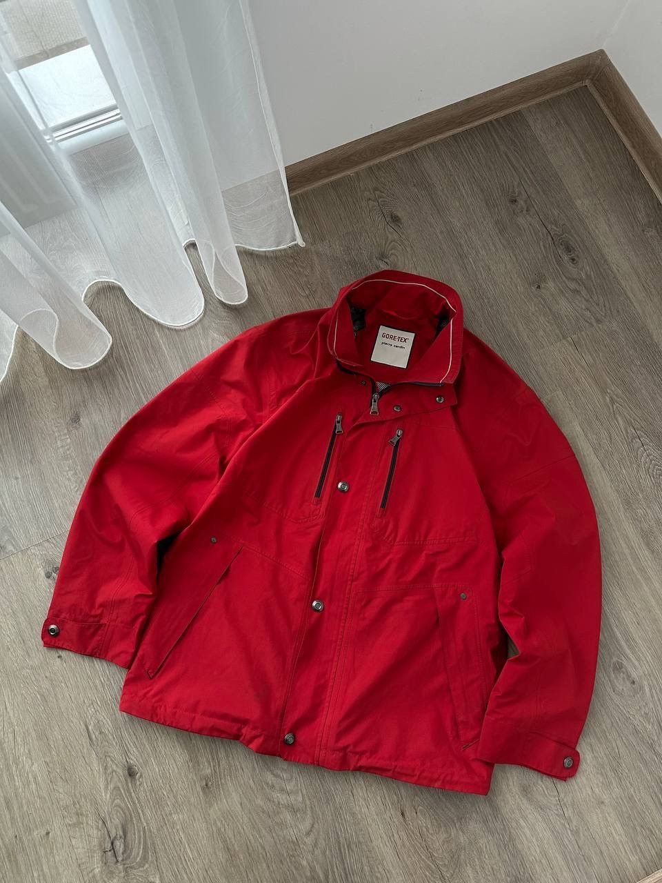Goretex × Pierre Cardin × Vintage Vintage Pierre Cardin Red Zip Gore-Tex Jacket Size US M / EU 48-50 / 2 - 7 Thumbnail