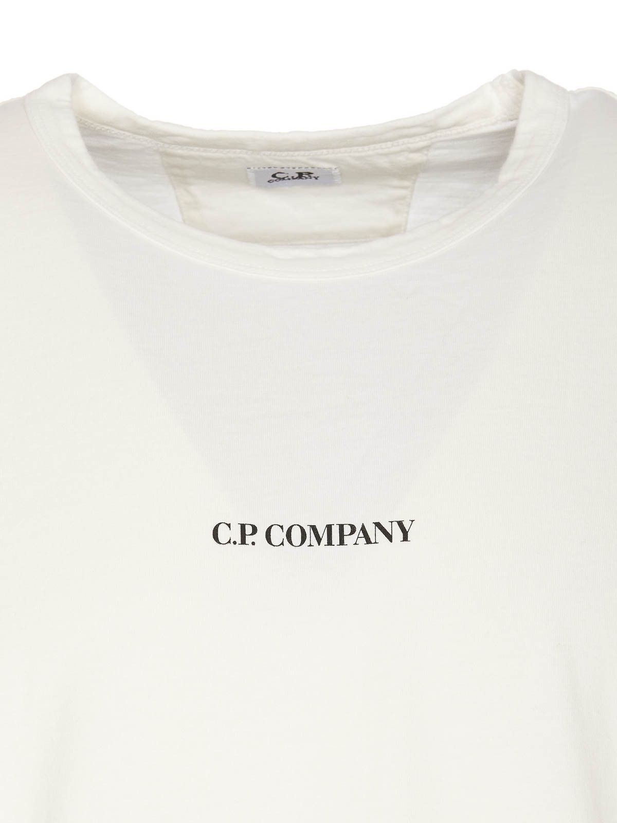 C.P. Company o1y1224 Crewneck T-Shirt in White Size US XL / EU 56 / 4 - 3 Thumbnail