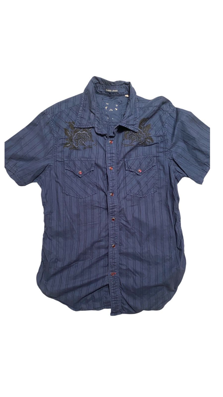 Affliction × Guess × JNCO Vintage 2000’s Guess Jeans Button Up Size US M / EU 48-50 / 2 - 1 Thumbnail