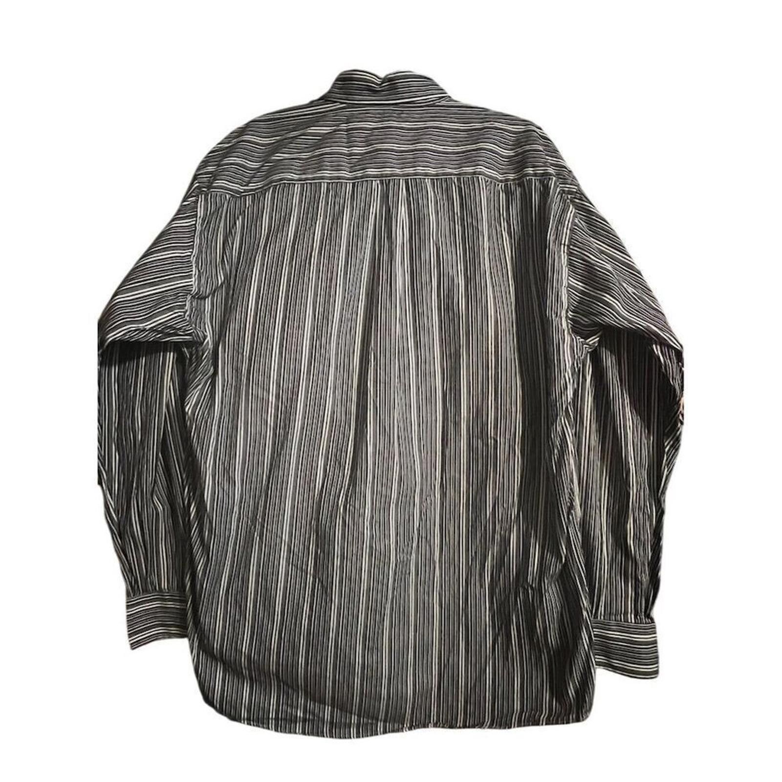 Burberry Burberry XL Striped Long Sleeve Button-Down Shirt Multicolor Size US XL / EU 56 / 4 - 3 Thumbnail
