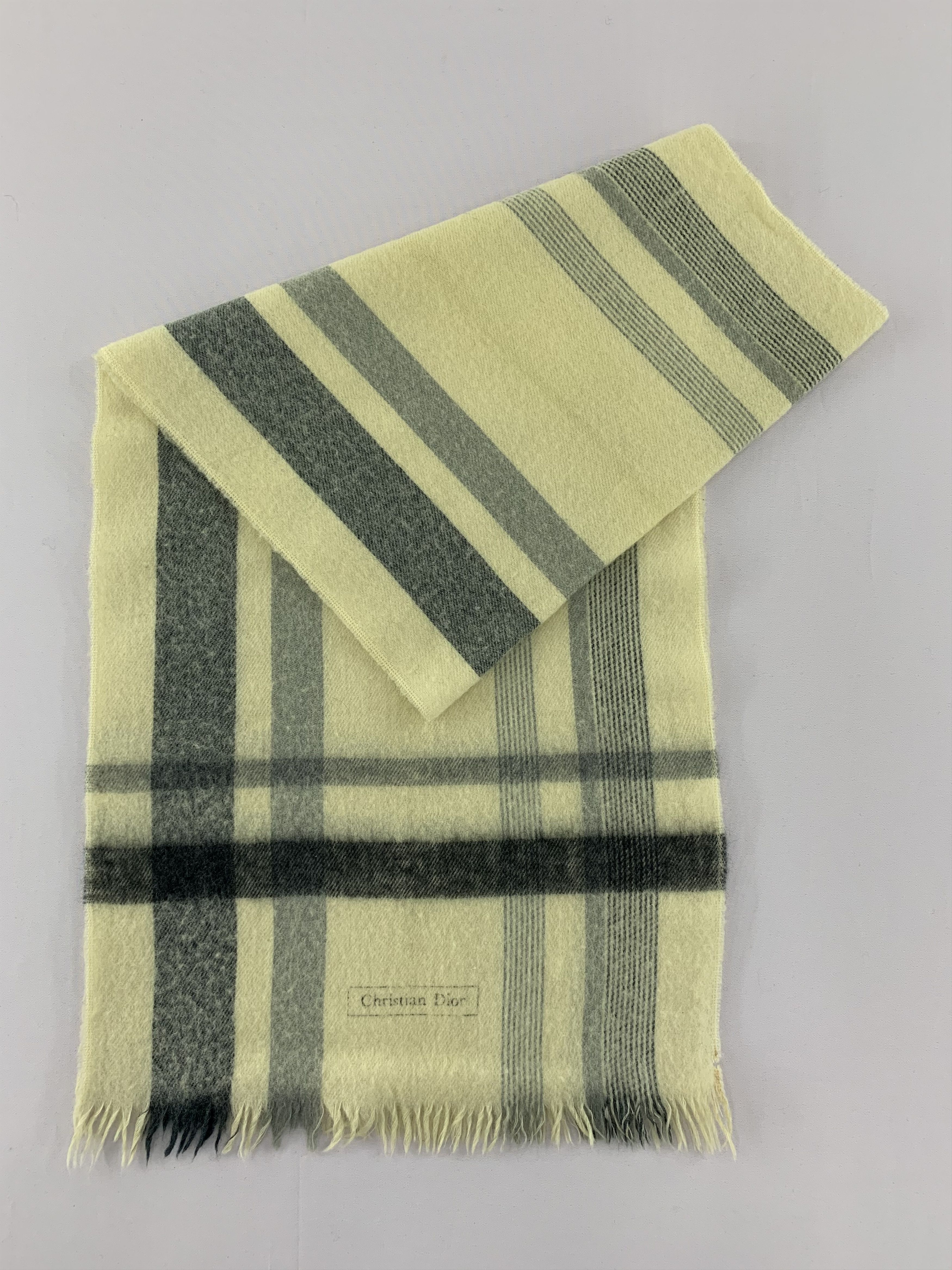Christian Dior Monsieur Christian Dior Scarf Wool Muffler Neck Wrap BL5135 Size ONE SIZE - 3 Thumbnail