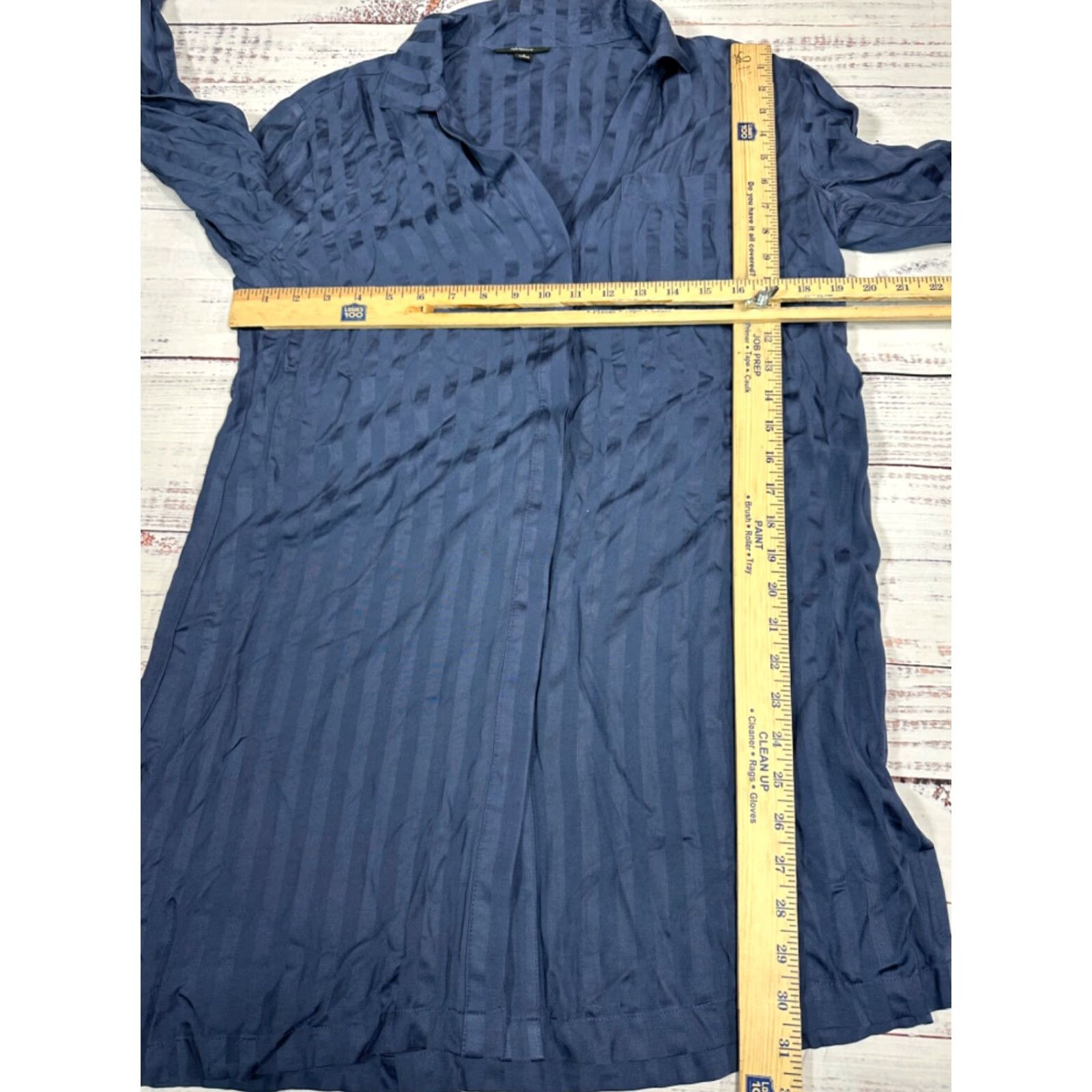 Alfani Alfani Intimates Sleep Shirt Womens Small Blue 100% Rayon New Long Sleeve Sleepwear Size S / US 4 / IT 40 - 2 Thumbnail