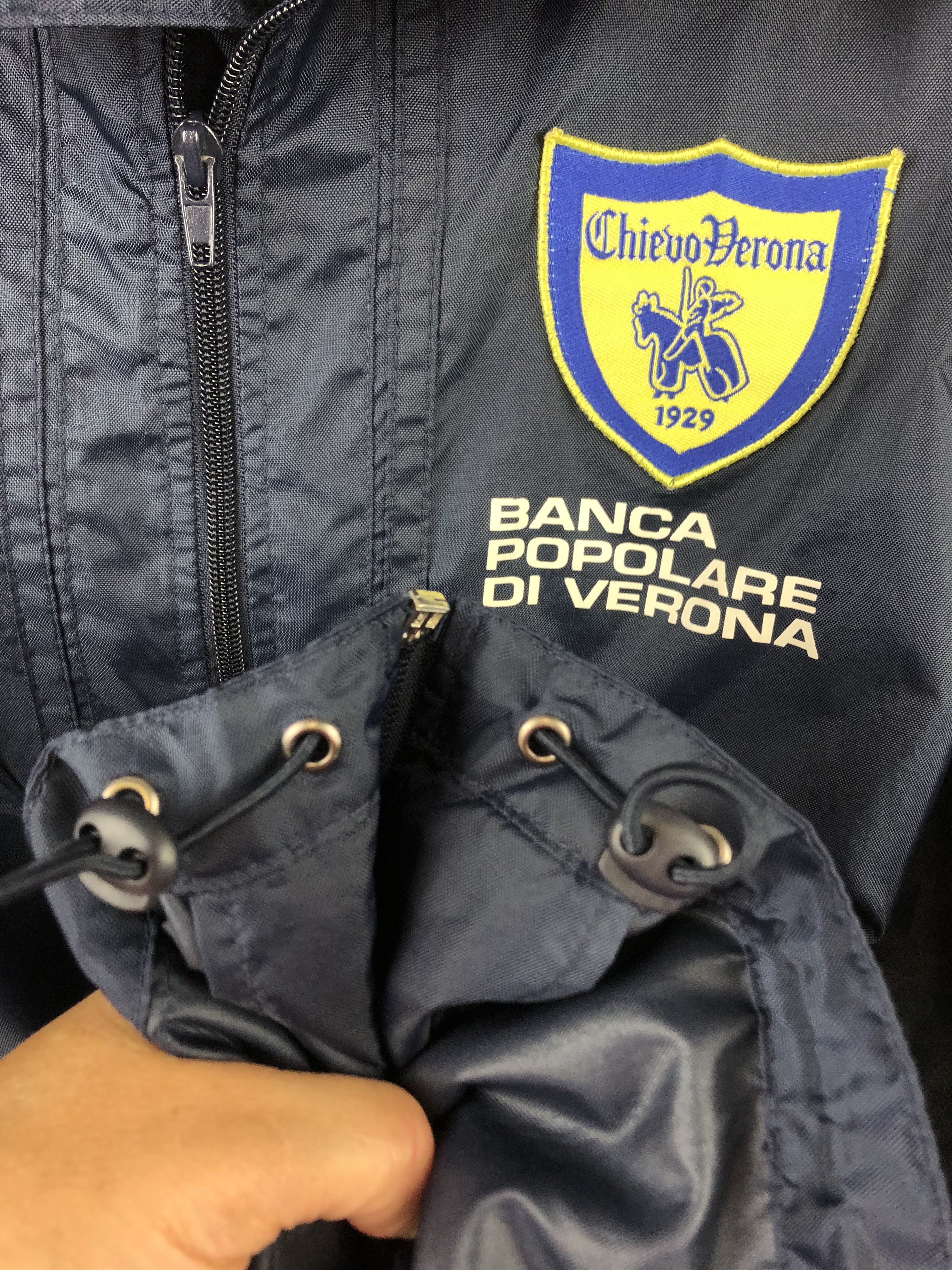 Vintage Vintage Lotto Chievo Verona Jacket Football Soccer Track Top Size US S / EU 44-46 / 1 - 9 Thumbnail