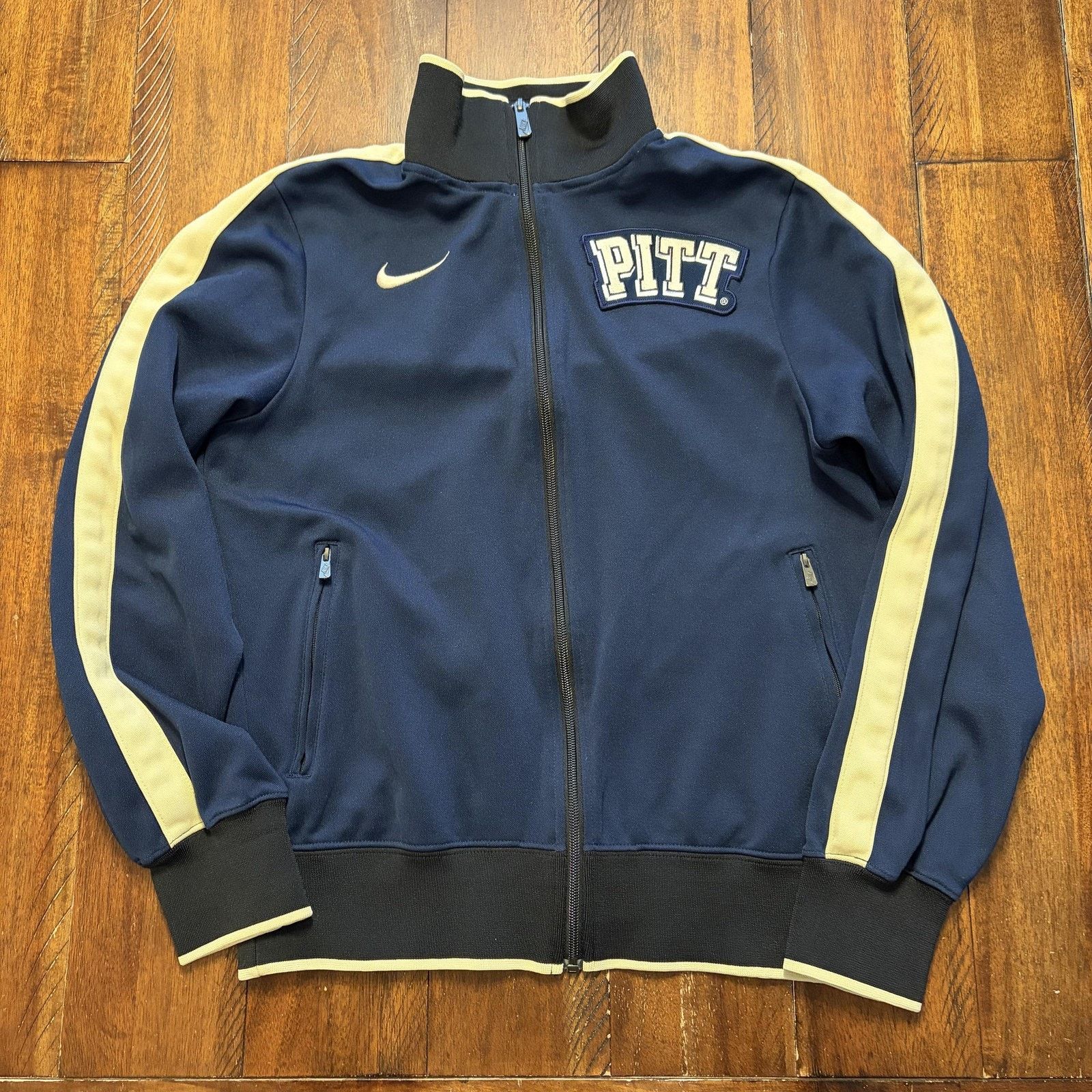 Nike Pittsburgh Panthers Jacket Mens Small Navy Blue PITT Nike Size US S / EU 44-46 / 1 - 2 Thumbnail
