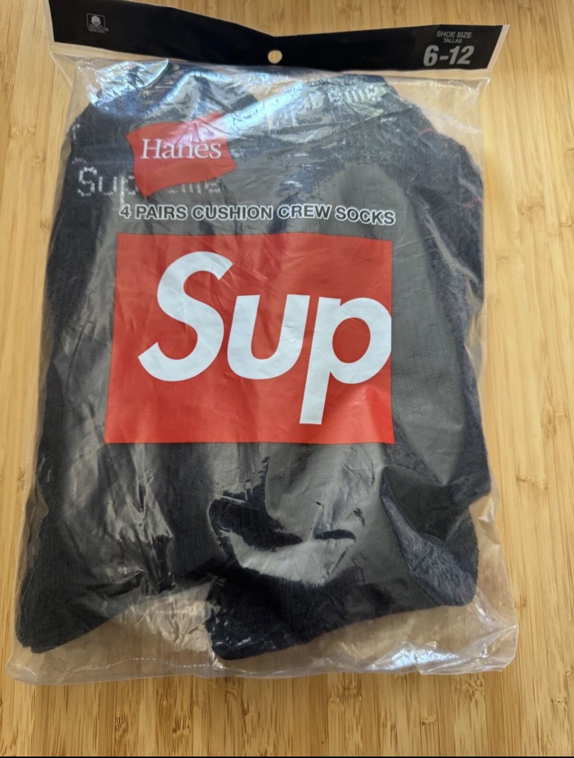 Hanes × Supreme Supreme Hanes socks (Black) Size ONE SIZE - 1 Thumbnail