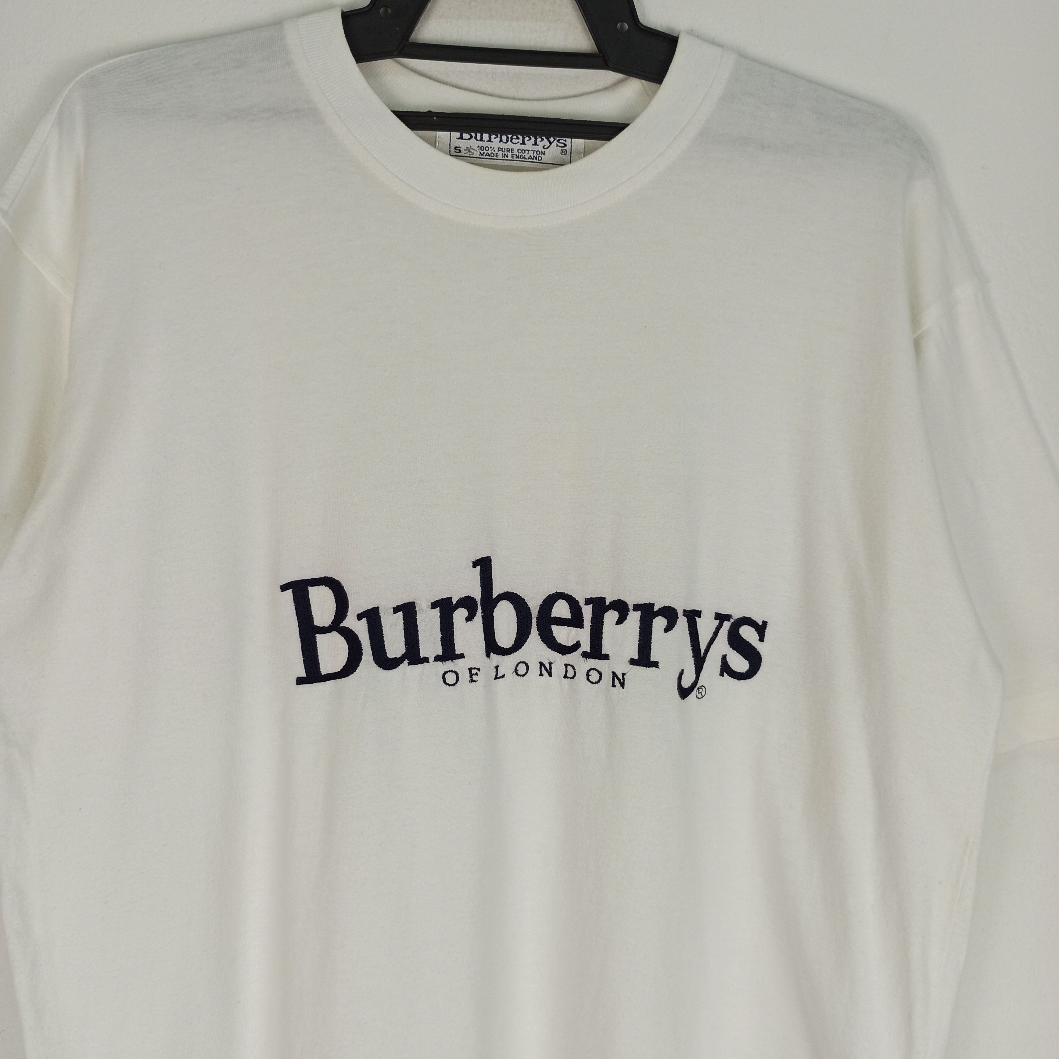 Burberry 🔥Rare🔥 Burberrys London Big Logo Tshirt Size US M / EU 48-50 / 2 - 2 Thumbnail