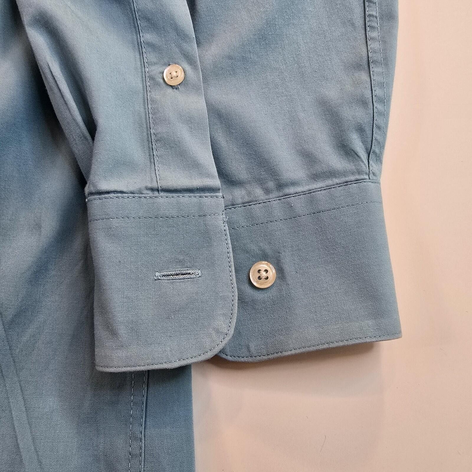 Alexander Julian Alexander Julian Colours Blue Dress Shirt 3XLT 19 Button Up Size 52R - 6 Thumbnail