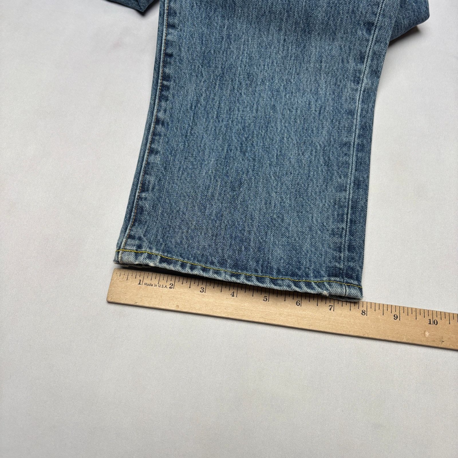 Sid Mashburn $185 Sid Mashburn Light Wash Denim 40x32 Slim Straight Jeans Size US 40 / EU 56 - 10 Thumbnail