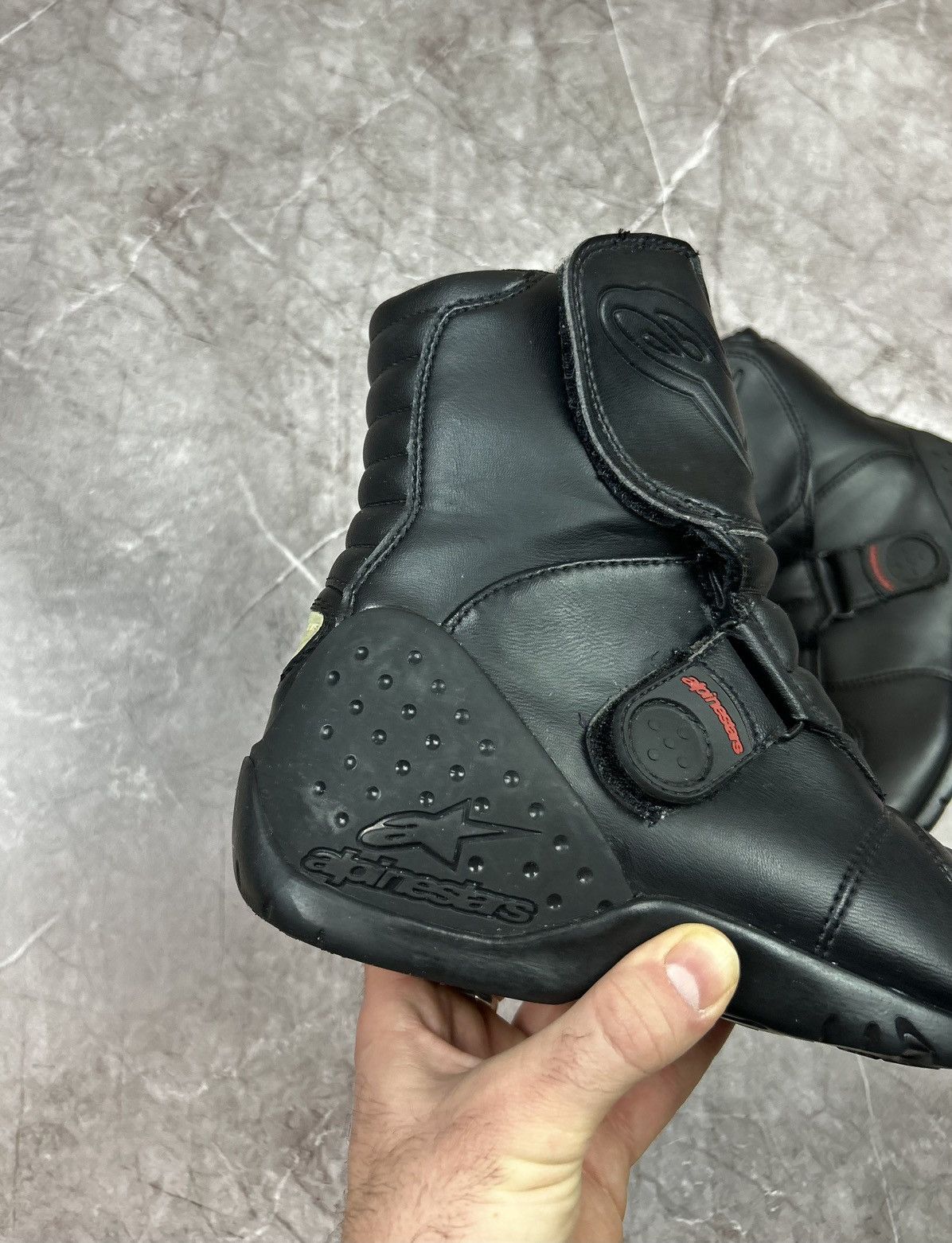 Alpinestars Black Aplinestars Motorcycle Boots Size 7.5 Size US 7 / EU 40 - 3 Thumbnail