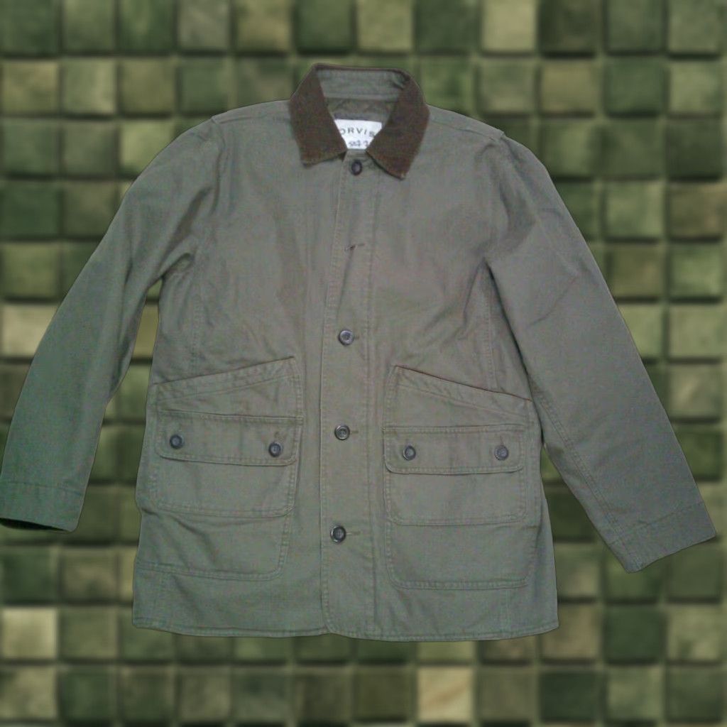 Orvis VINTAGE Orvis Chore Coat Mens Large Green Quilted Barn Coat Field Jacket Size US L / EU 52-54 / 3 - 1 Thumbnail