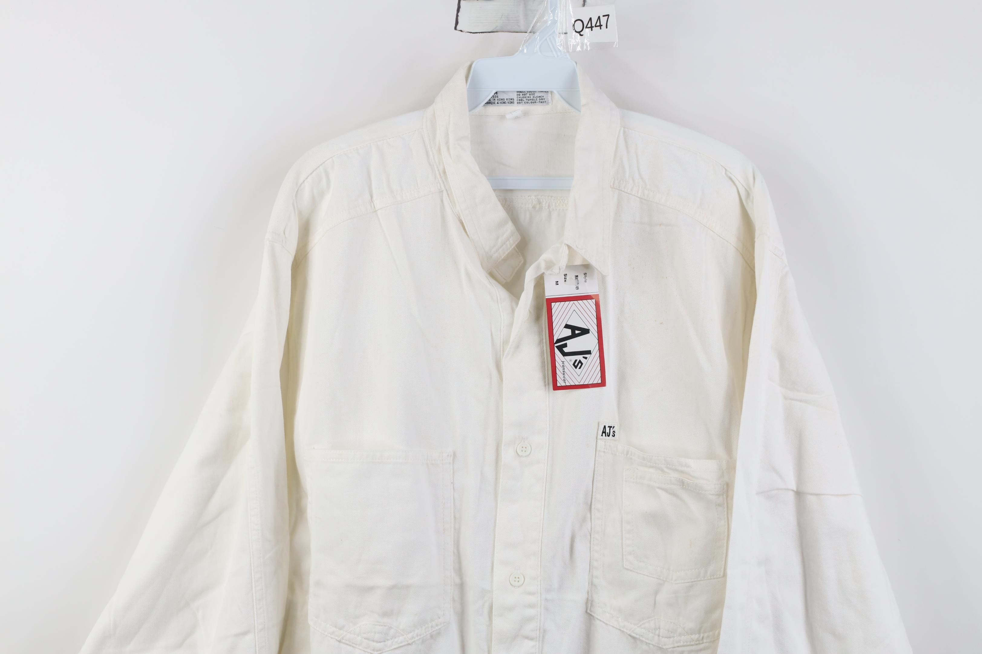 Vintage Deadstock Vintage 90s Streetwear Denim Jean Button Shirt Size US M / EU 48-50 / 2 - 2 Thumbnail