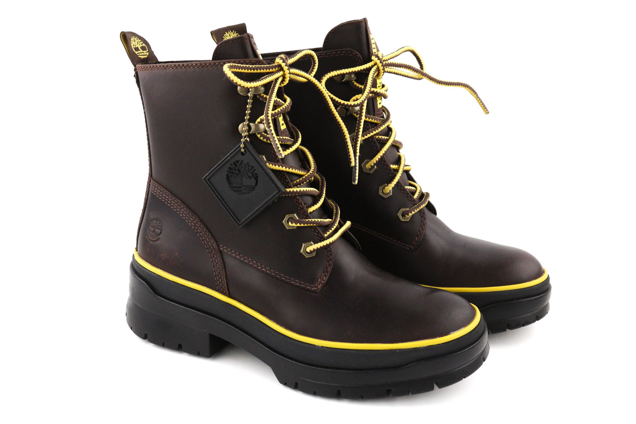Timberland A2D6W-A5019 EU38/38.5 Brown Leather Lace Shoes 81506 Size US 7 / IT 37 - 1 Thumbnail