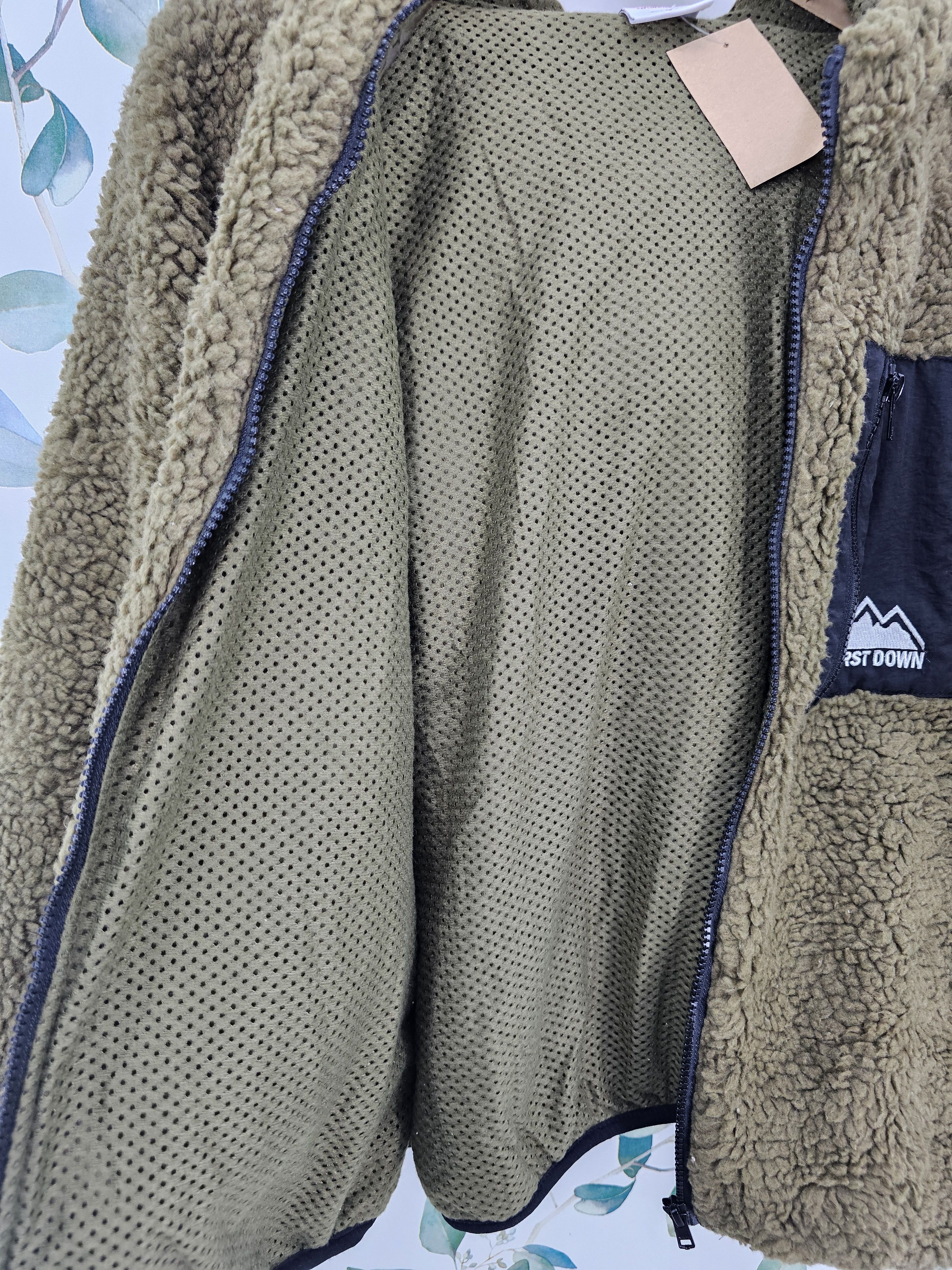 Other Vintage First Down Sherpa Fleece Hiking Hunting Jacket J0100 Size US L / EU 52-54 / 3 - 9 Thumbnail