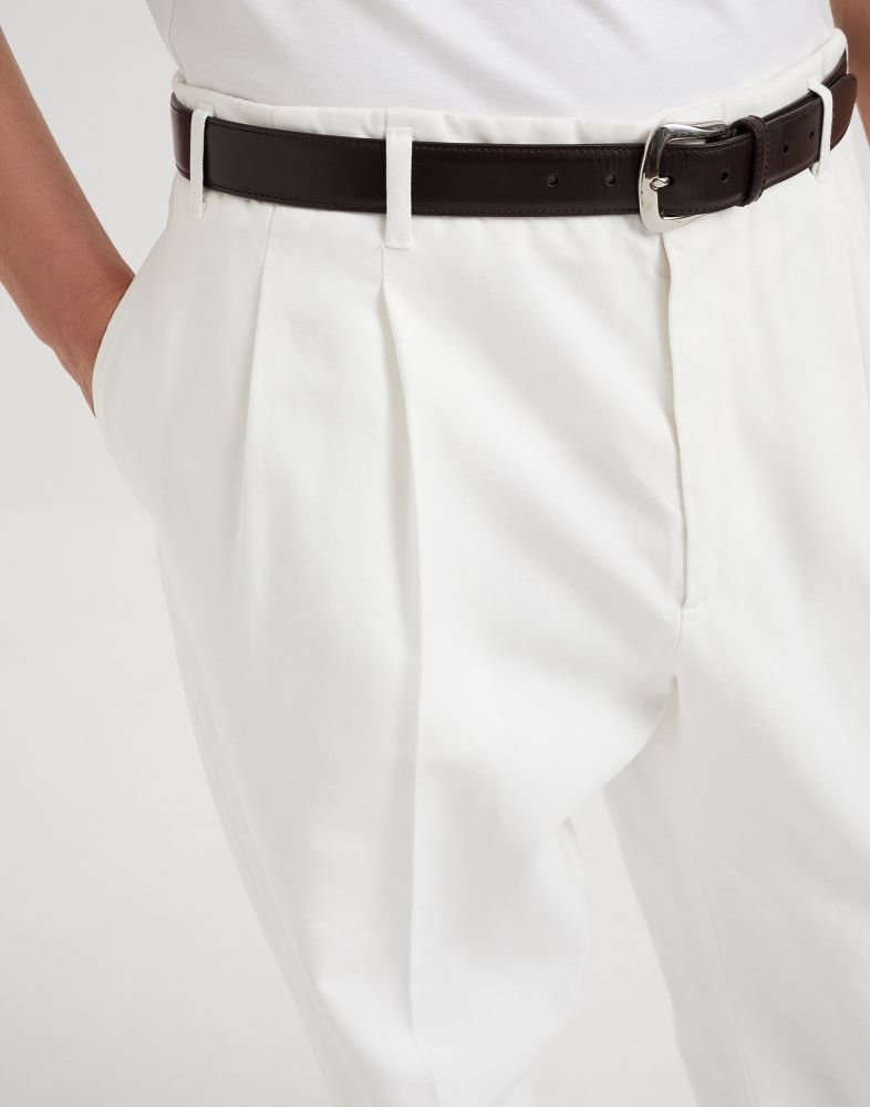 Brunello Cucinelli o1w1db10825 Dyed Pants in White Size US 36 / EU 52 - 2 Thumbnail