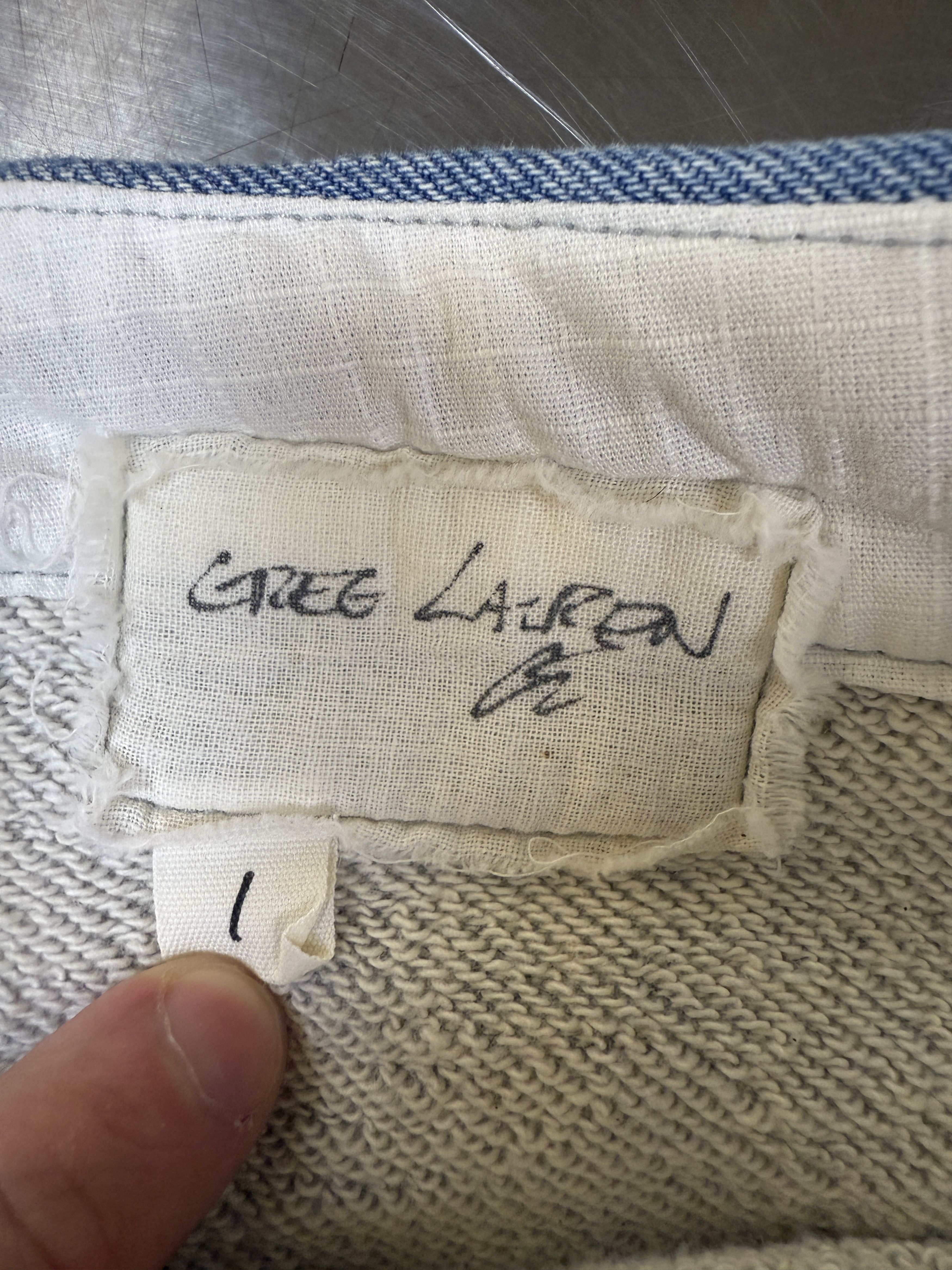 Greg Lauren Greg Lauren Denim / Fleece 50/50 Lounge Pants Size US 30 / EU 46 - 4 Thumbnail