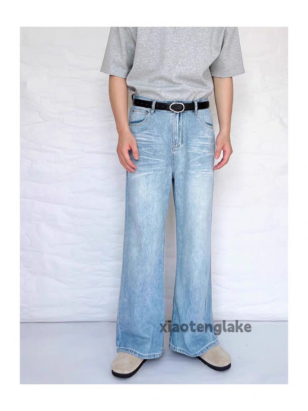 Jean × Vintage wsshed faded cleanfit yuppie loose bootcut y2k jeans Size US 28 / EU 44 - 2 Thumbnail