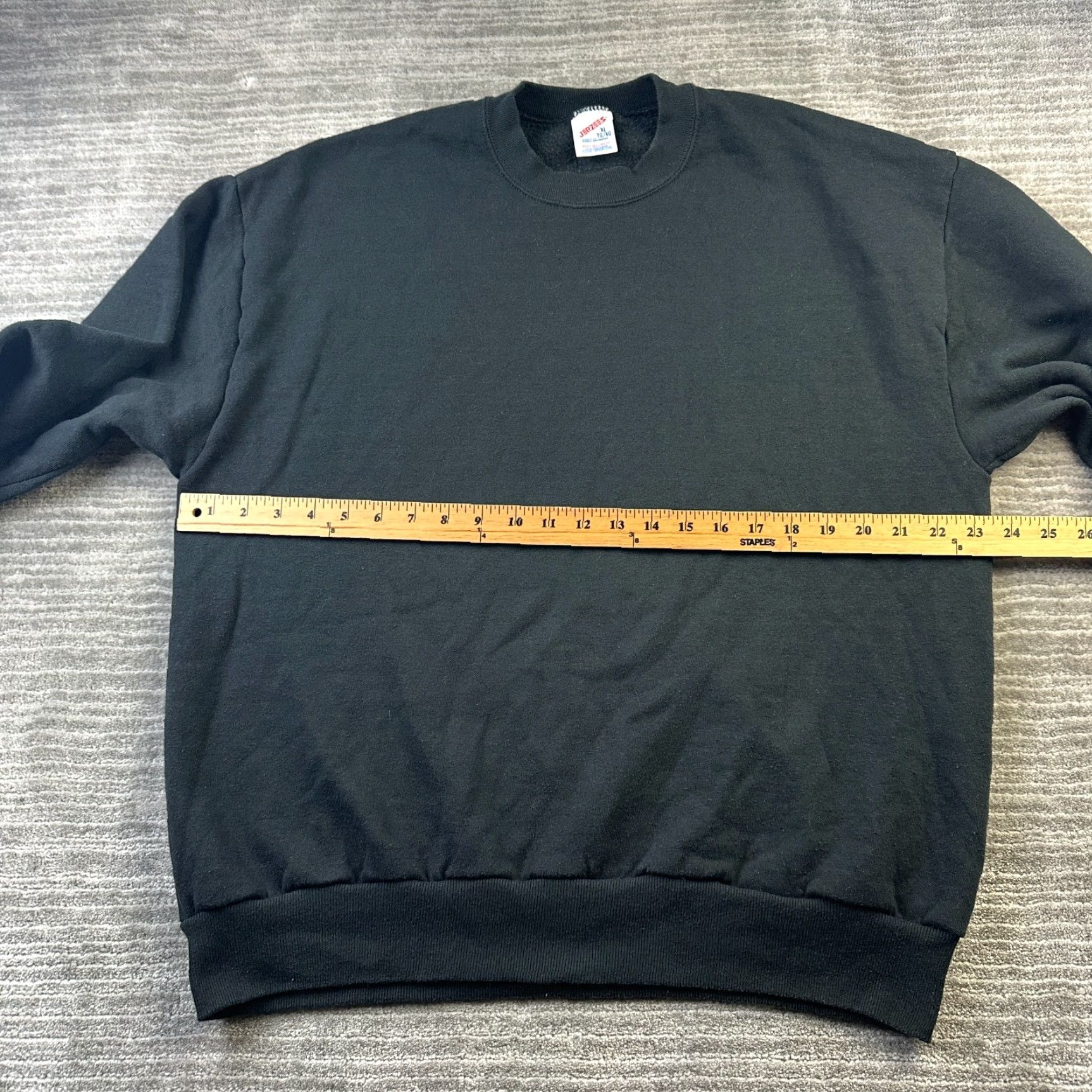 Jerzees VINTAGE Jerzees Sweatshirt Mens XL Black Fleece Crewneck USA Made Size US XL / EU 56 / 4 - 7 Thumbnail