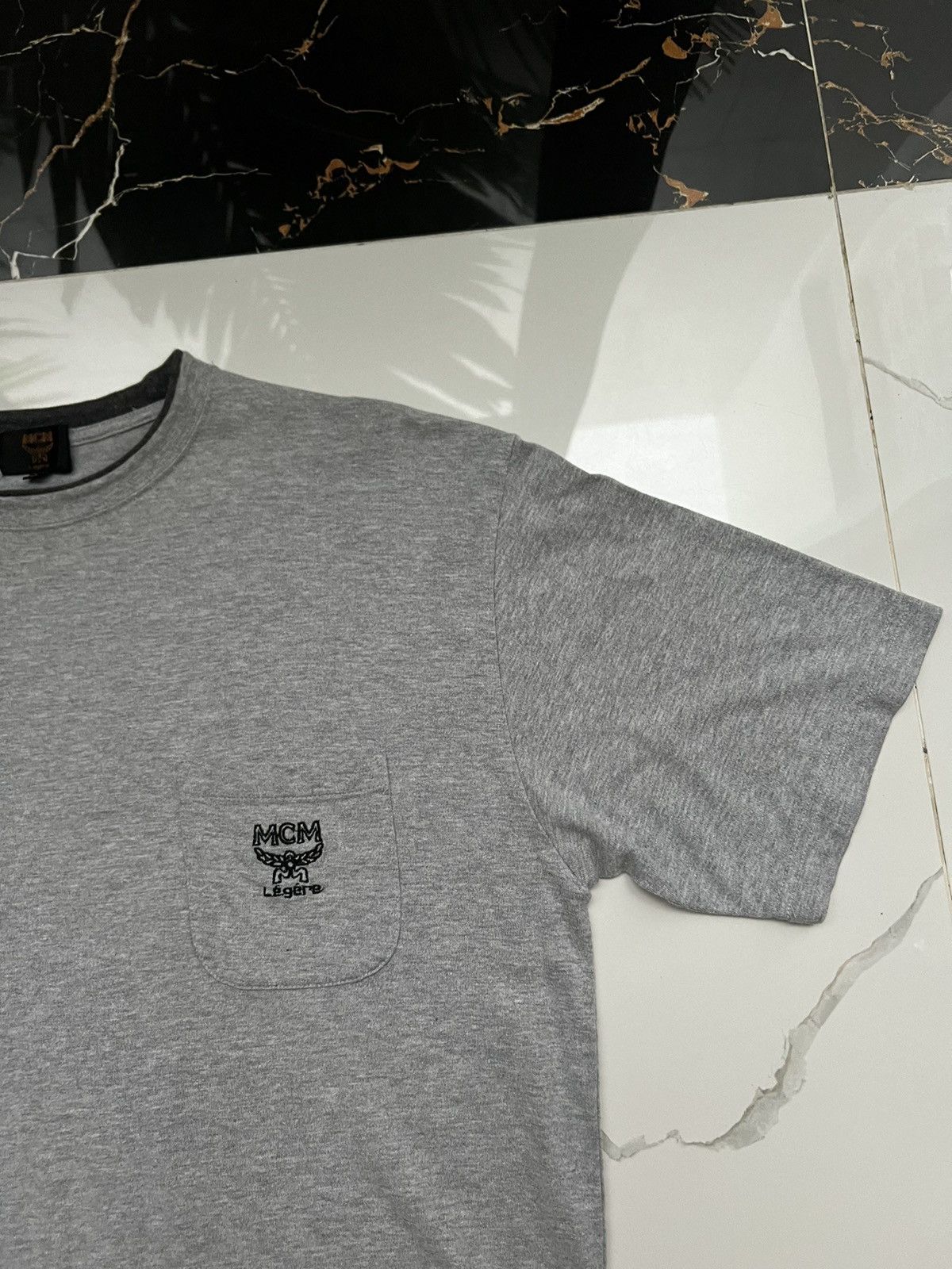 MCM × Vintage 90’s MCM LEGERE RETRO POCKET LOGO Y2K TEE AVANT-GARDE Size US L / EU 52-54 / 3 - 2 Thumbnail