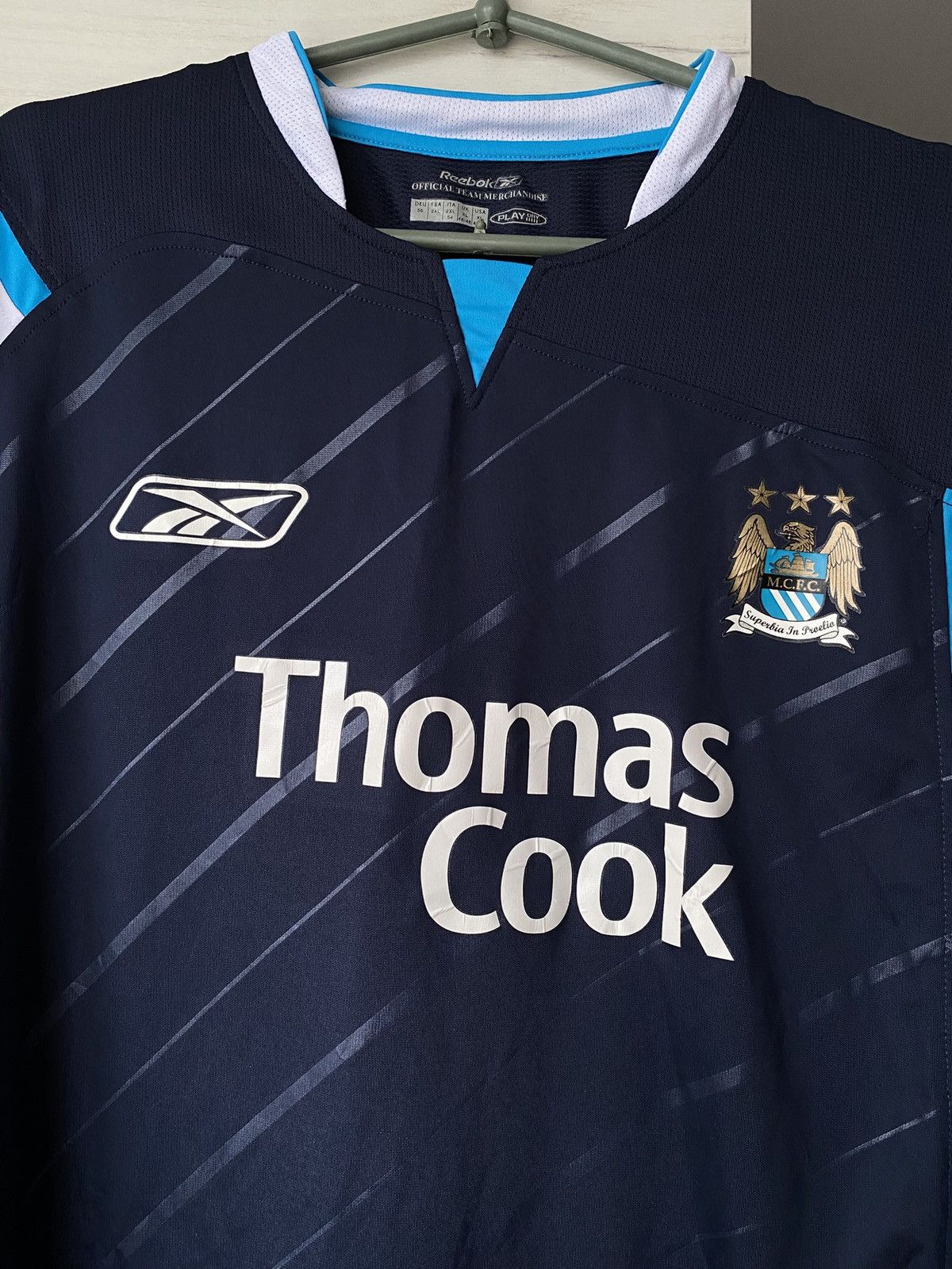Reebok Authentic Manchester City 2005 2006 Away Football Shirt XL Size US XL / EU 56 / 4 - 2 Thumbnail
