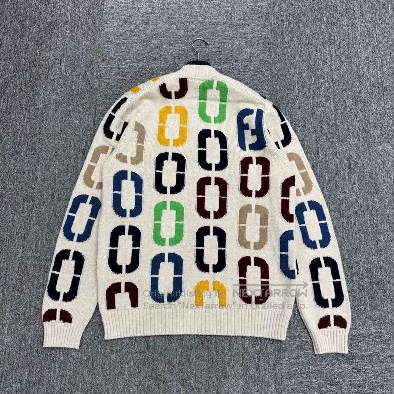 Fendi Fendi Double F Logo V-Neck Sweater Size US M / EU 48-50 / 2 - 5 Thumbnail