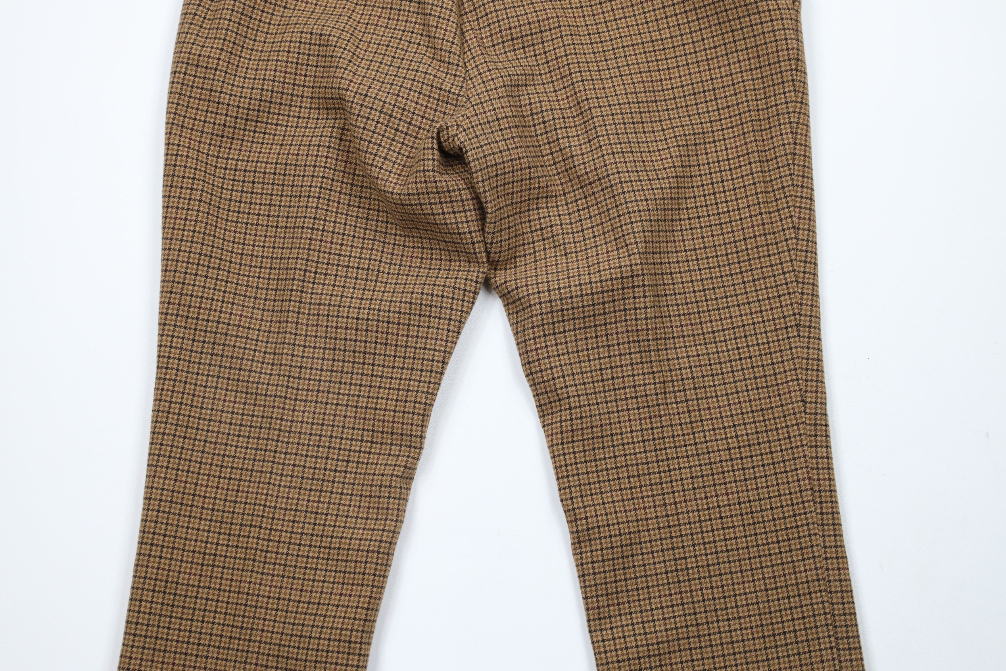 Ralph Lauren × Vintage Vintage 90s Ralph Lauren Houndstooth Checkered Chino Pants Size 32" / US 10 / IT 46 - 9 Thumbnail