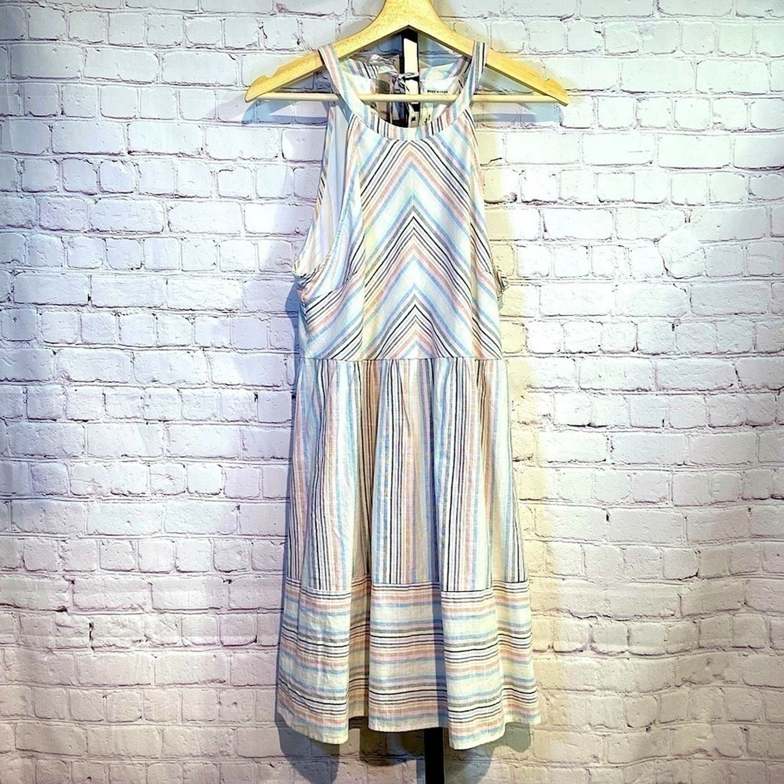 Other NWOT multicolor striped high neck sundress Size M / US 6-8 / IT 42-44 - 1 Thumbnail