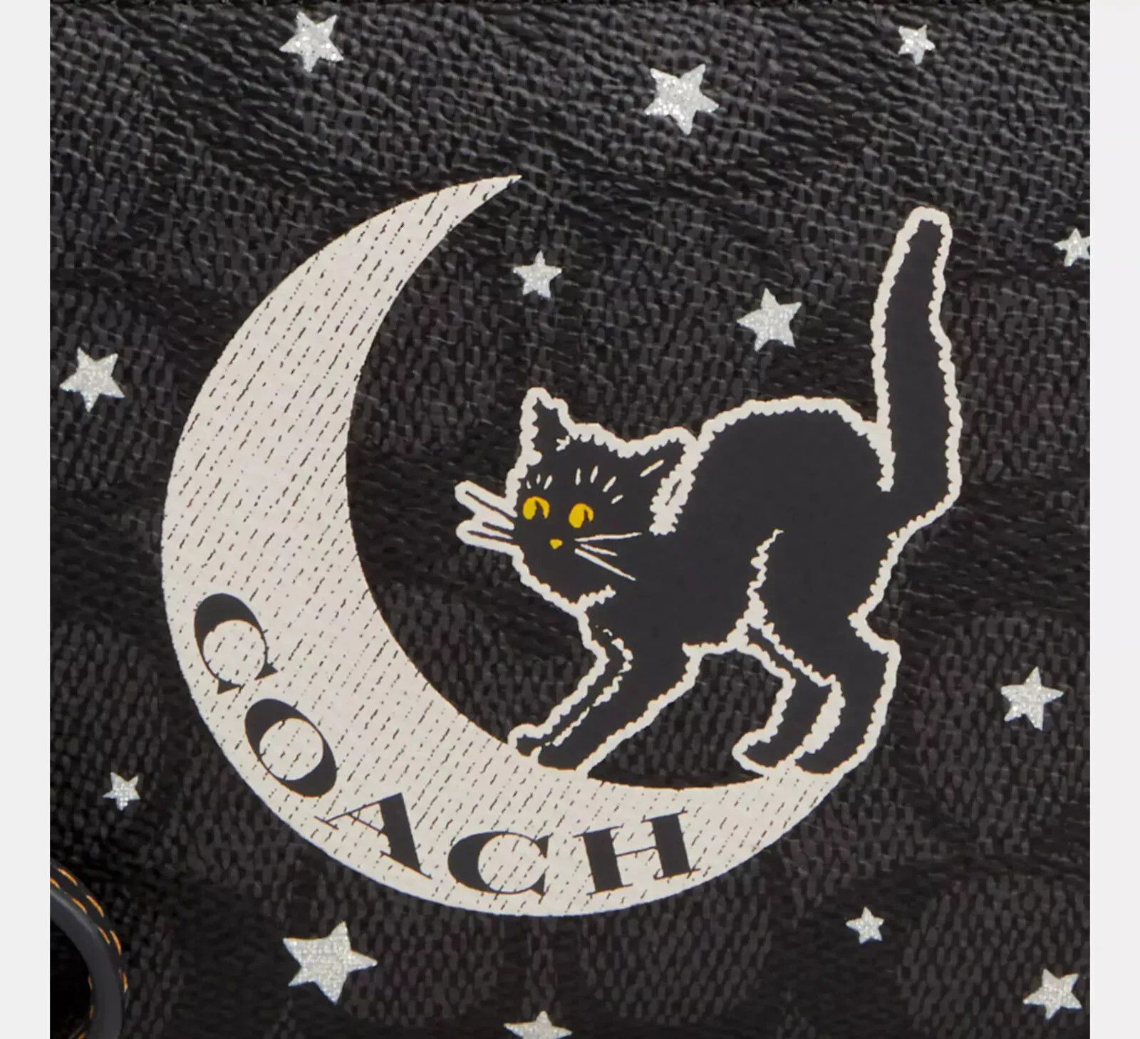 Coach Corner Zip Wristlet In Signature Canvas Halloween Graphic Size ONE SIZE - 2 Thumbnail
