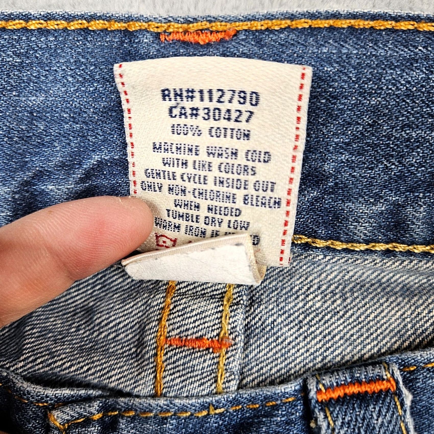 True Religion True Religion Jeans YK2 Blue Boot Cut Straight Leg Flap Logo Men's Size 33 Regular Inseam 32 Denim Cotton Blend 5-Pocket Size US 33 - 7 Thumbnail