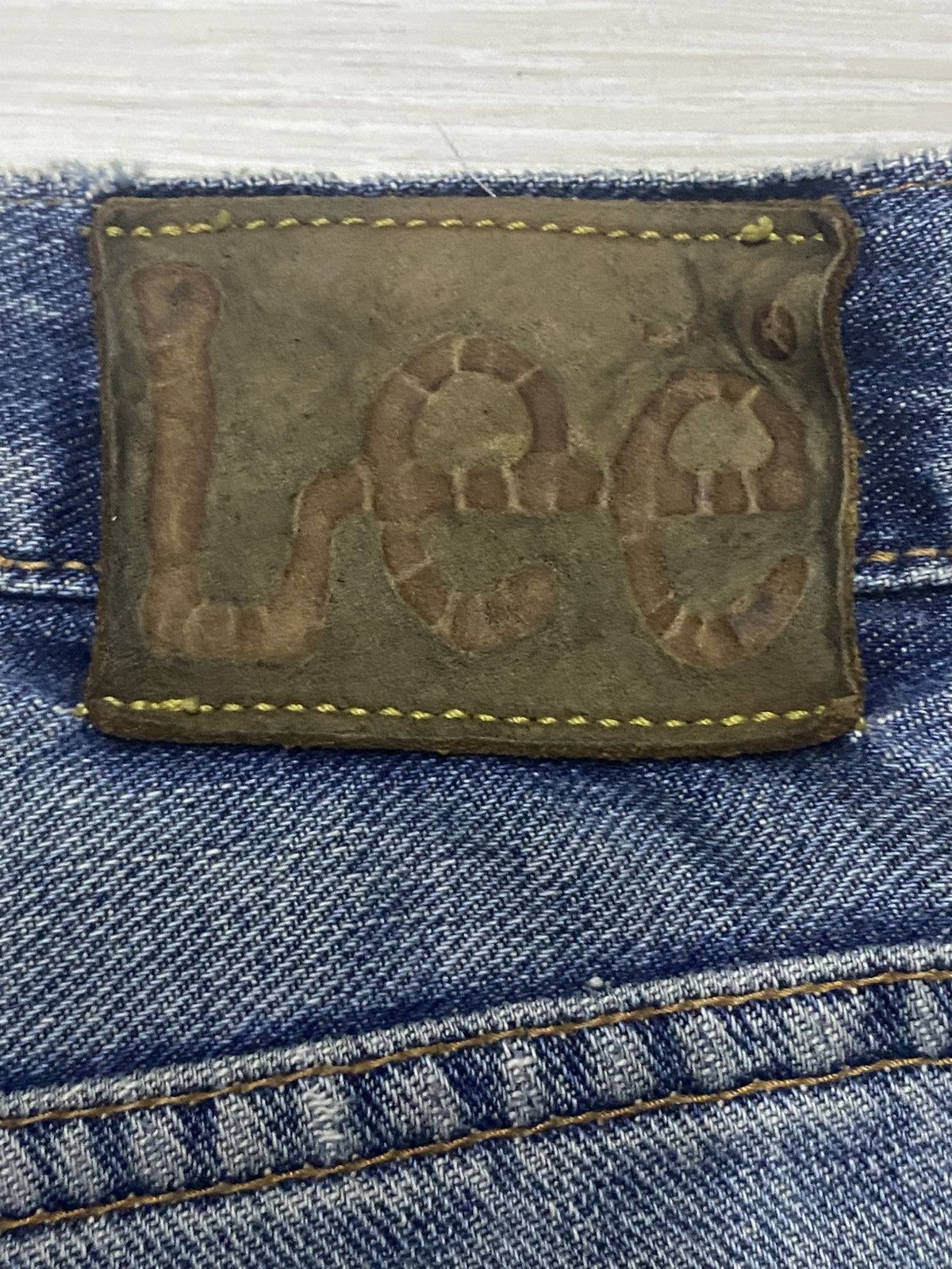 Vintage Vintage Lee Riders Half Selvedge Grunge Repair Baggy Jeans Size US 30 / EU 46 - 15 Thumbnail