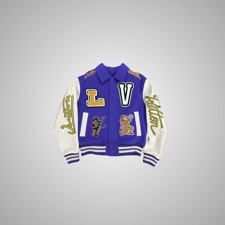 Louis Vuitton LOUIS VUITTON MULTIPATCHES MIXED LEATHER VARSITY BLOUSON FIG Size US M / EU 48-50 / 2 - 5 Thumbnail