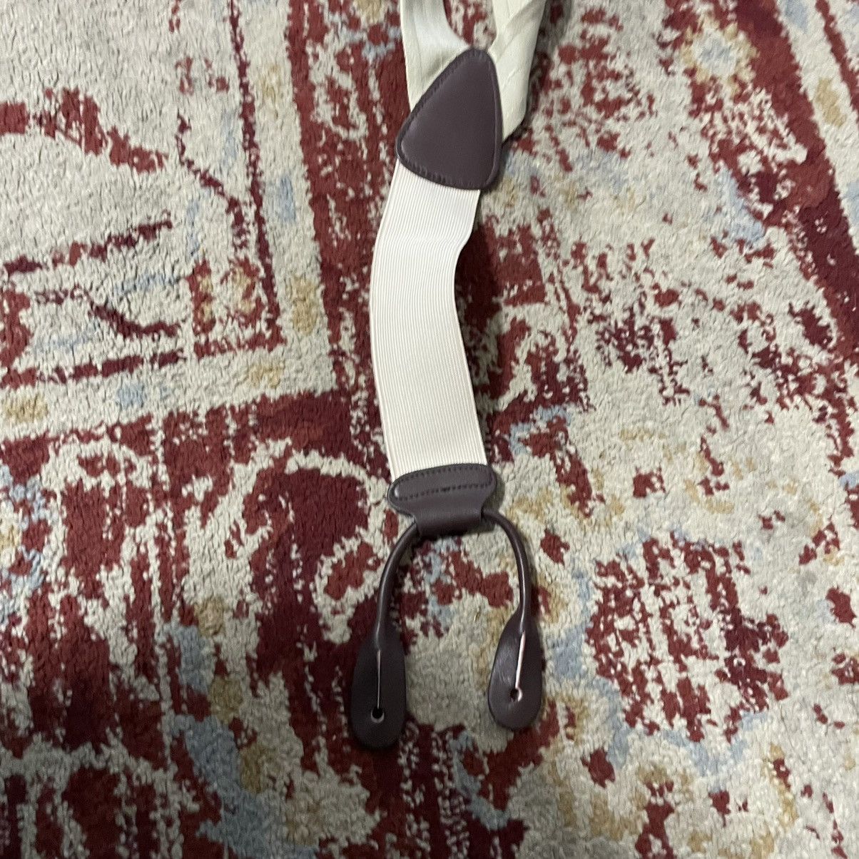 Trafalgar × Vintage Cotton and Silk and leather braces Size ONE SIZE - 7 Thumbnail
