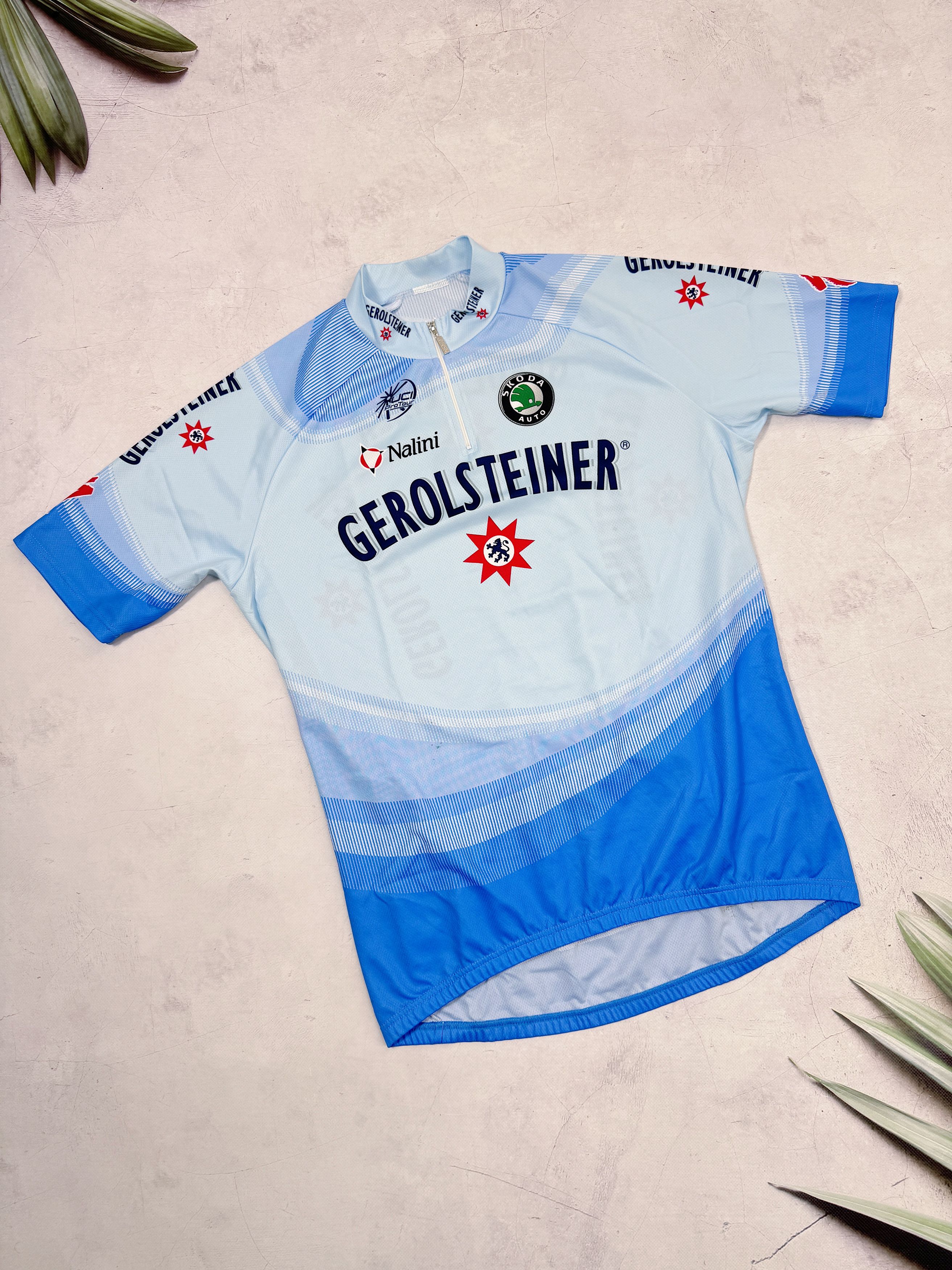 Vintage Vintage Nalini Cycling Jersey Gerolsteiner Skoda Uci Size US XL / EU 56 / 4 - 1 Thumbnail