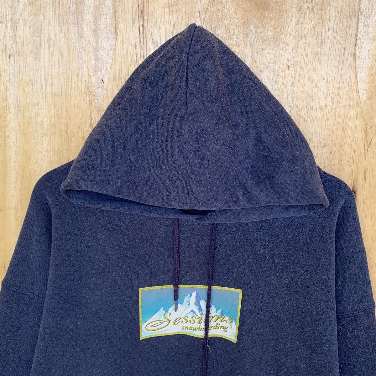 Sessions Vintage 90s Sessions Snowboarding Hoodie Size US L / EU 52-54 / 3 - 3 Thumbnail