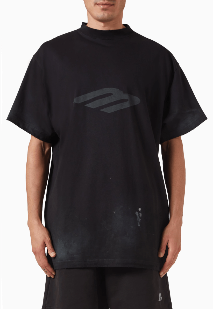 Balenciaga Balenciaga 3B Stencil Oversized T Shirt Size US M / EU 48-50 / 2 - 5 Thumbnail
