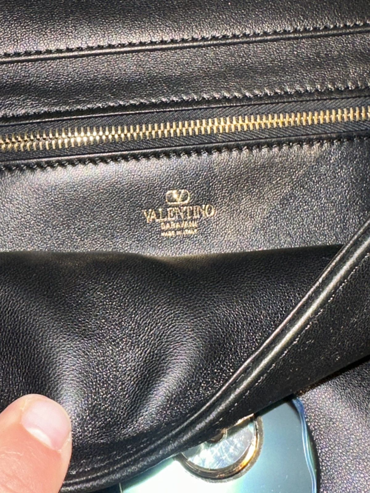 Valentino VALENTINO VLOGO Chain Leather Shoulder Bag Size ONE SIZE - 7 Thumbnail